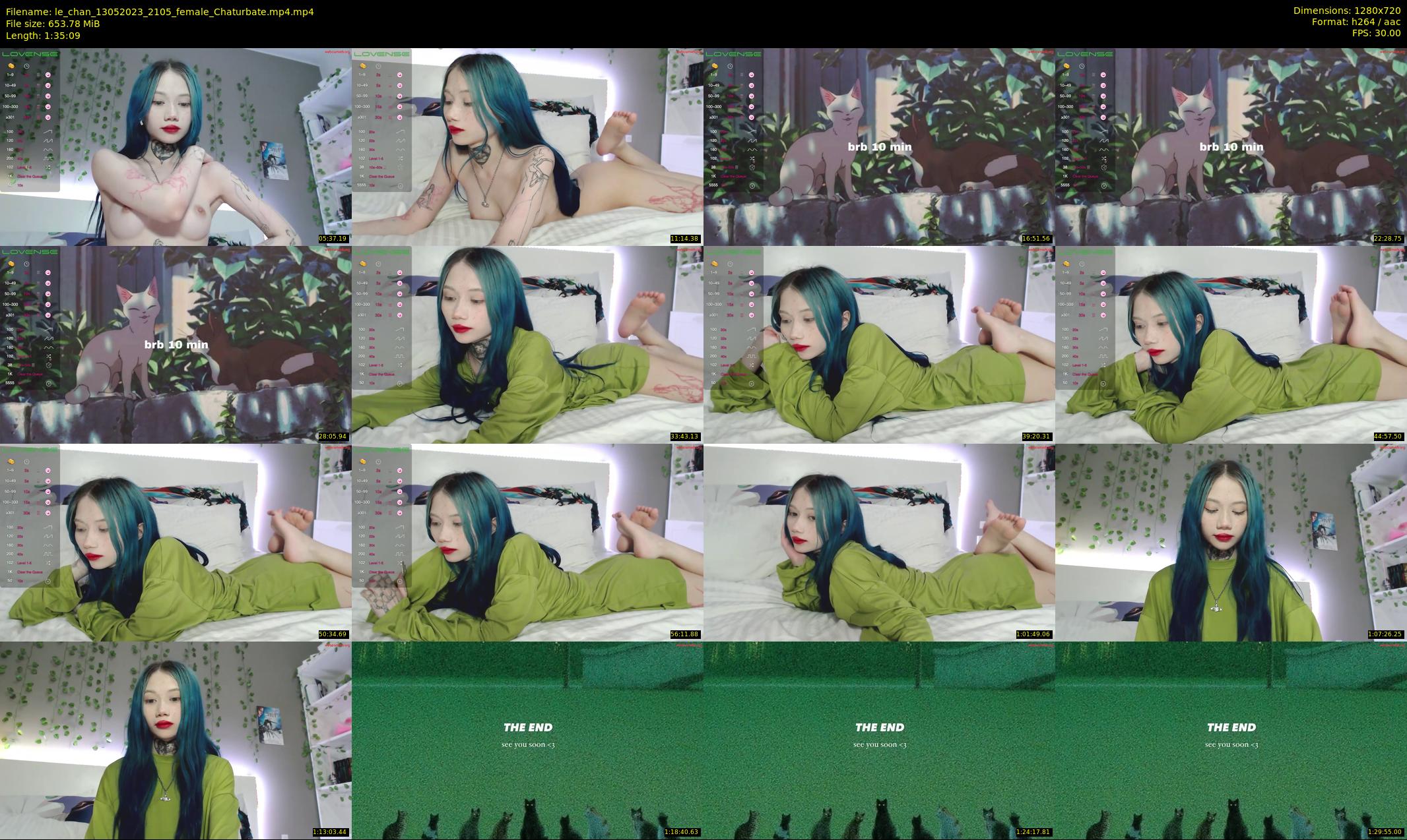 le_chan — 96 minute Chaturbate female cam show recording, 720p, May 13, 2023