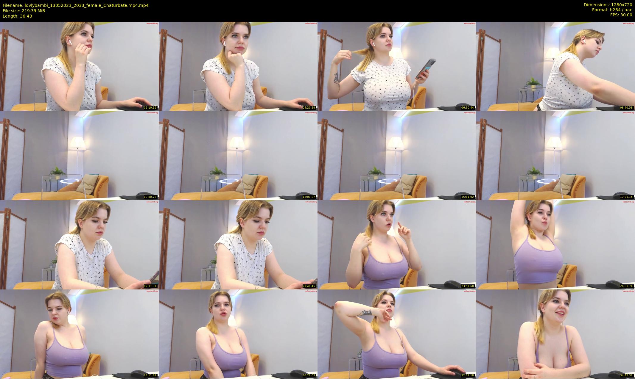 lovlybambi — 37 minute Chaturbate female cam show recording, 720p, May 13, 2023