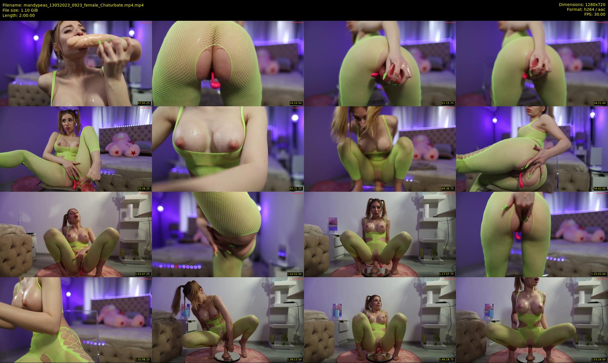 mandypeas — 120 minute Chaturbate female cam show recording, 720p, May 13, 2023