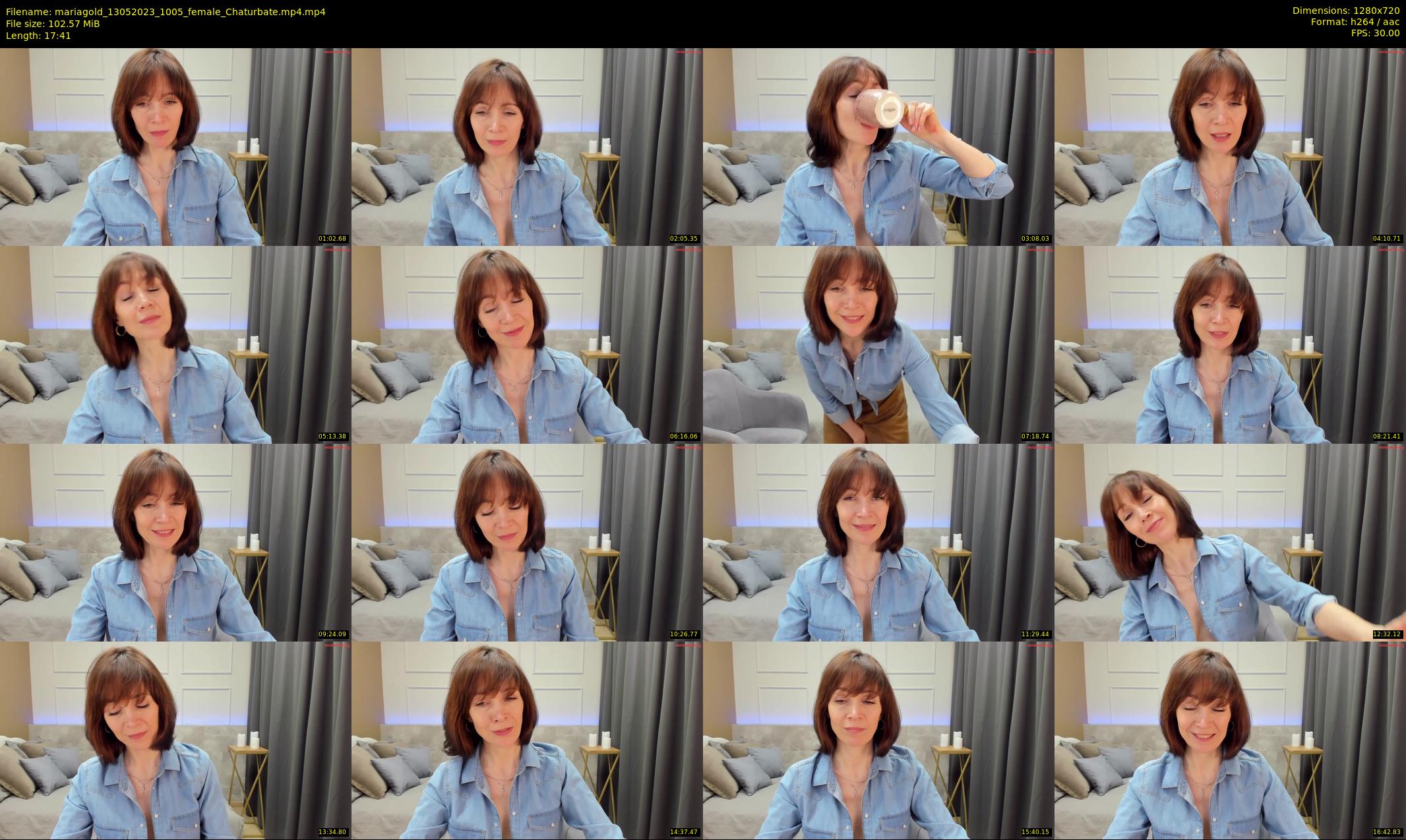 mariagold — 18 minute Chaturbate female cam show recording, 720p, May 13, 2023