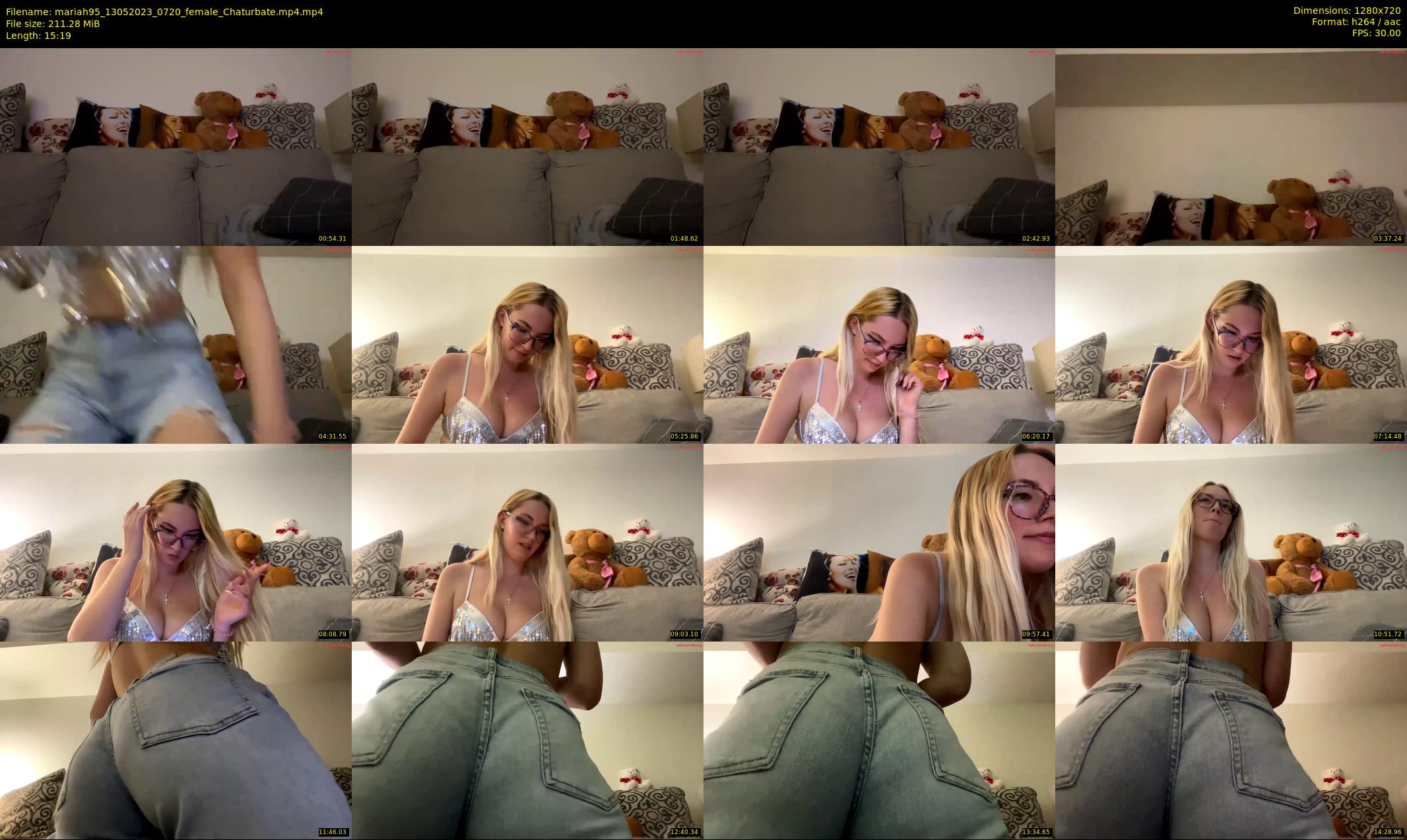 mariah95 — 16 minute Chaturbate female cam show recording, 720p, May 13, 2023
