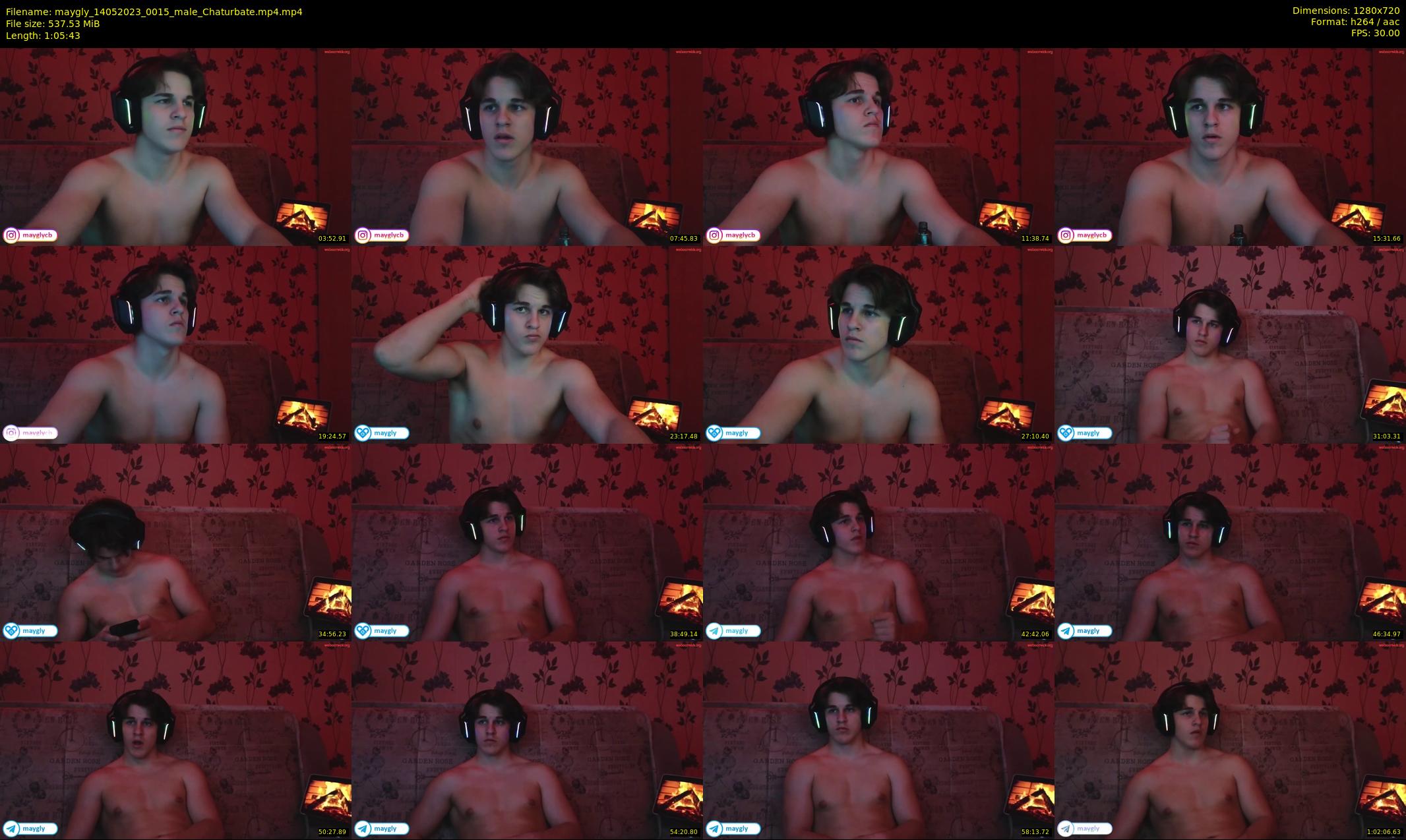 maygly — 66 minute Chaturbate male cam show recording, 720p, May 14, 2023
