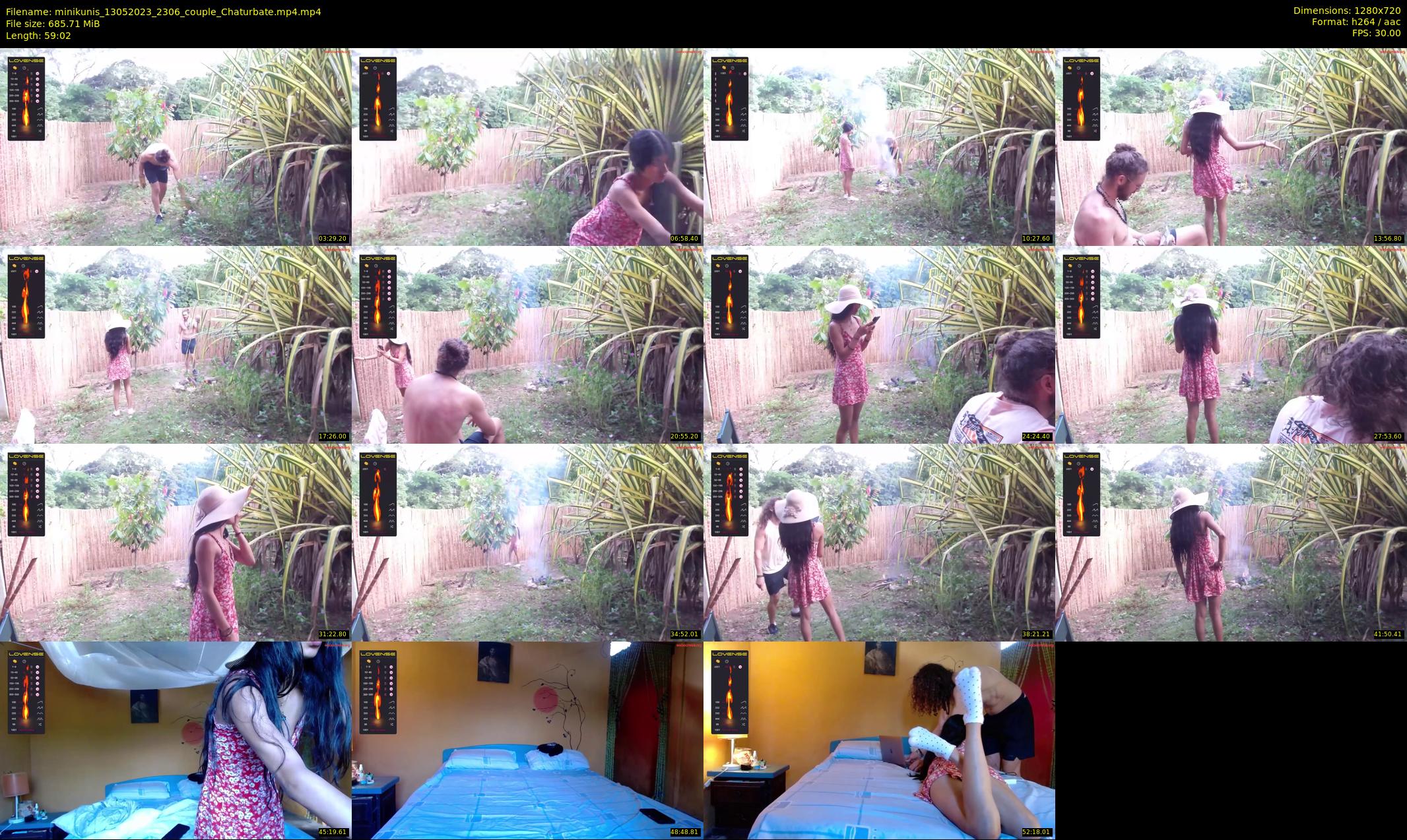 minikunis — 60 minute Chaturbate couple cam show recording, 720p, May 13, 2023