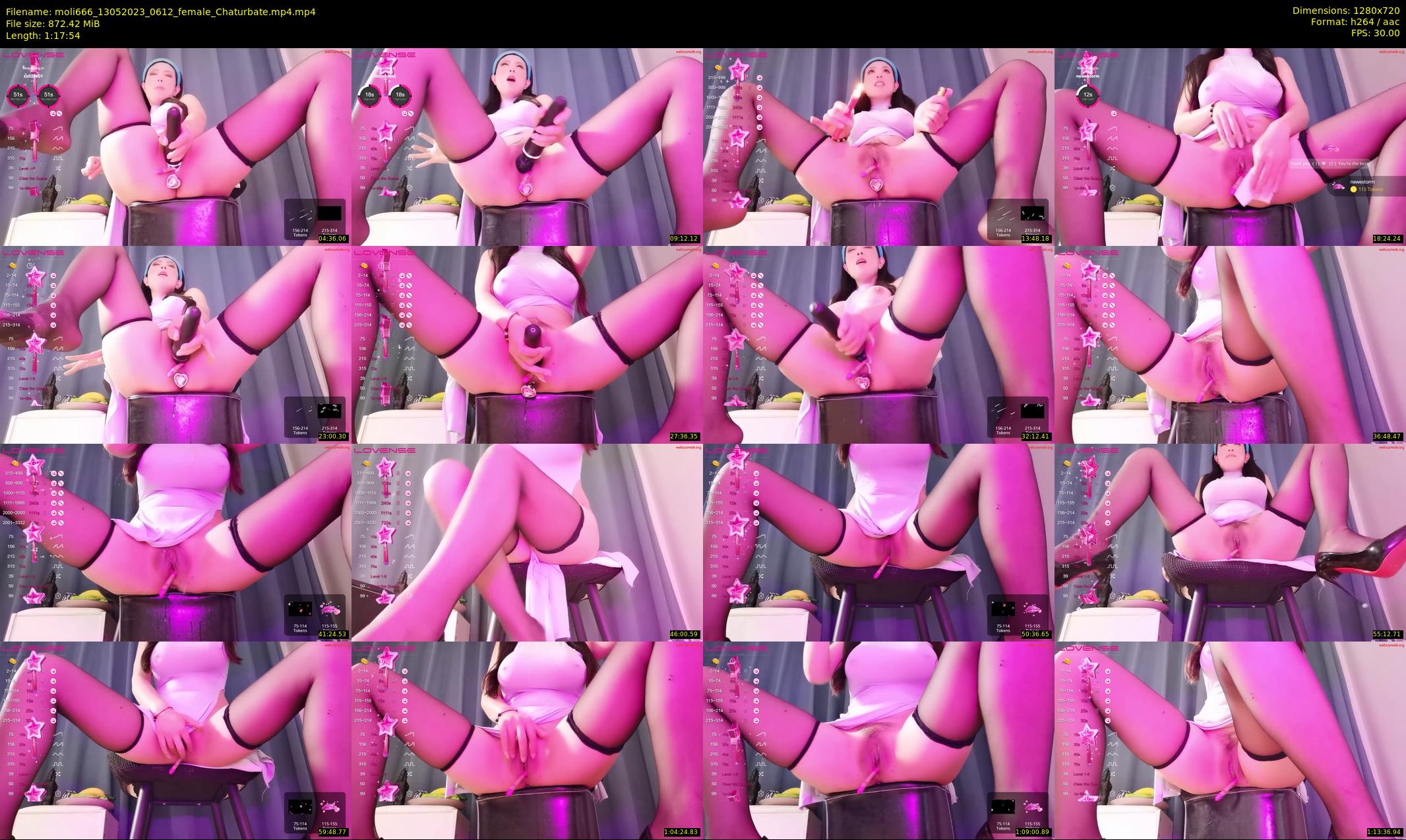 moli666 — 78 minute Chaturbate female cam show recording, 720p, May 13, 2023