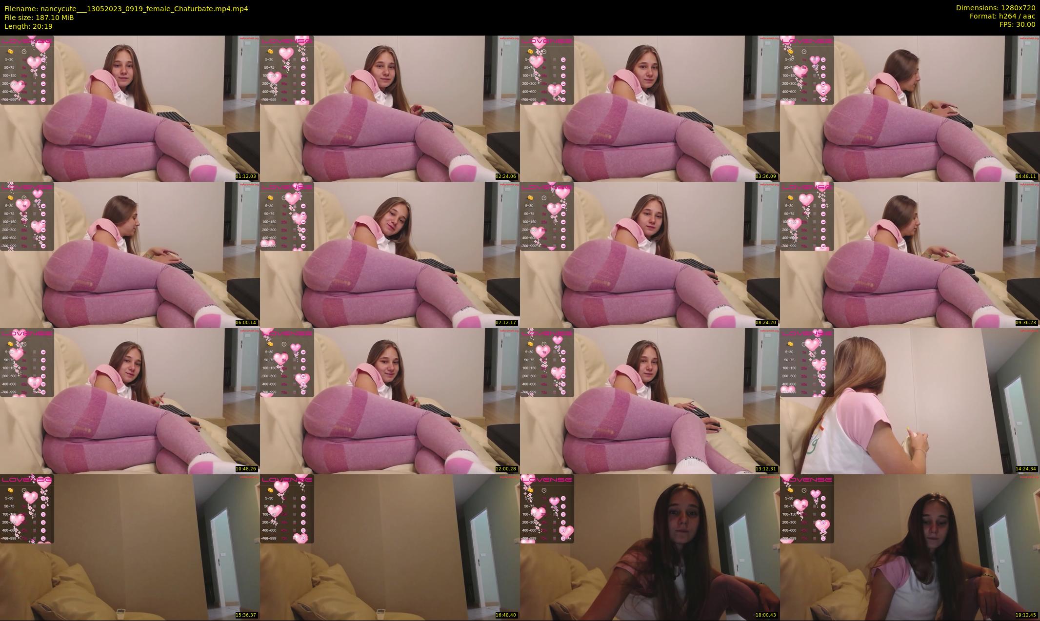 nancycute__ — 21 minute Chaturbate female cam show recording, 720p, May 13, 2023