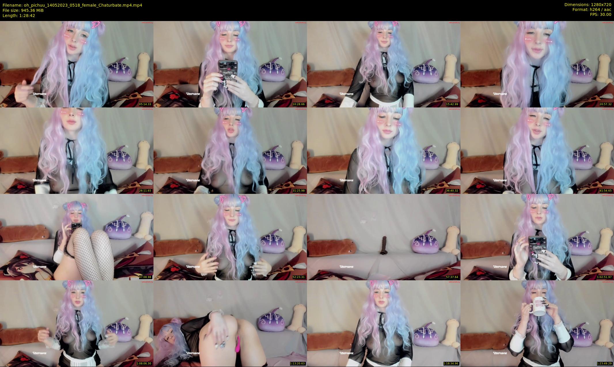 oh_pichuu — 89 minute Chaturbate female cam show recording, 720p, May 14, 2023