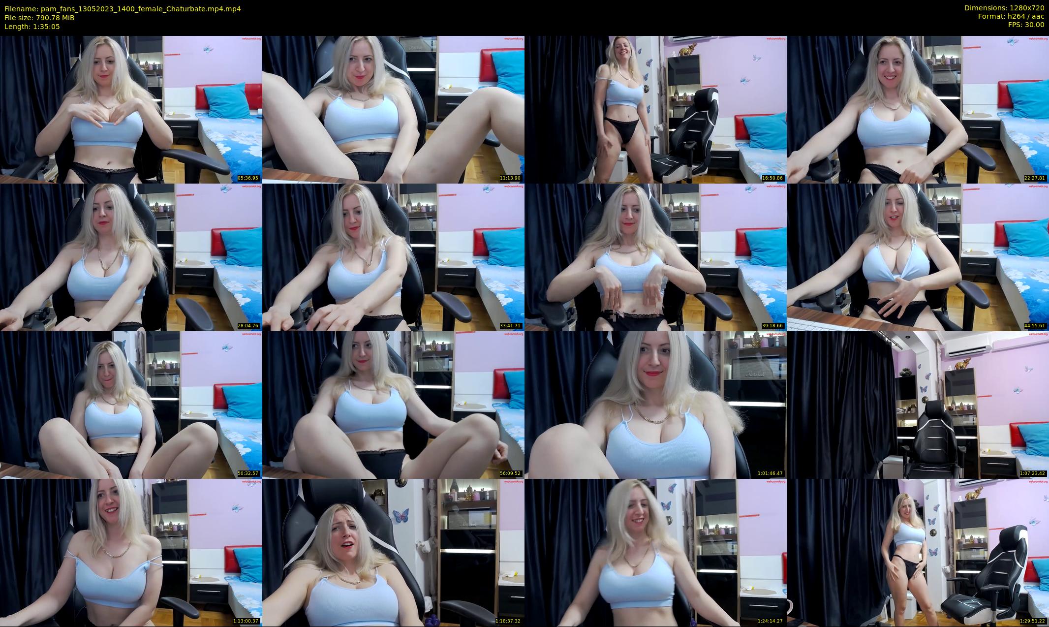 pam_fans — 96 minute Chaturbate female cam show recording, 720p, May 13, 2023