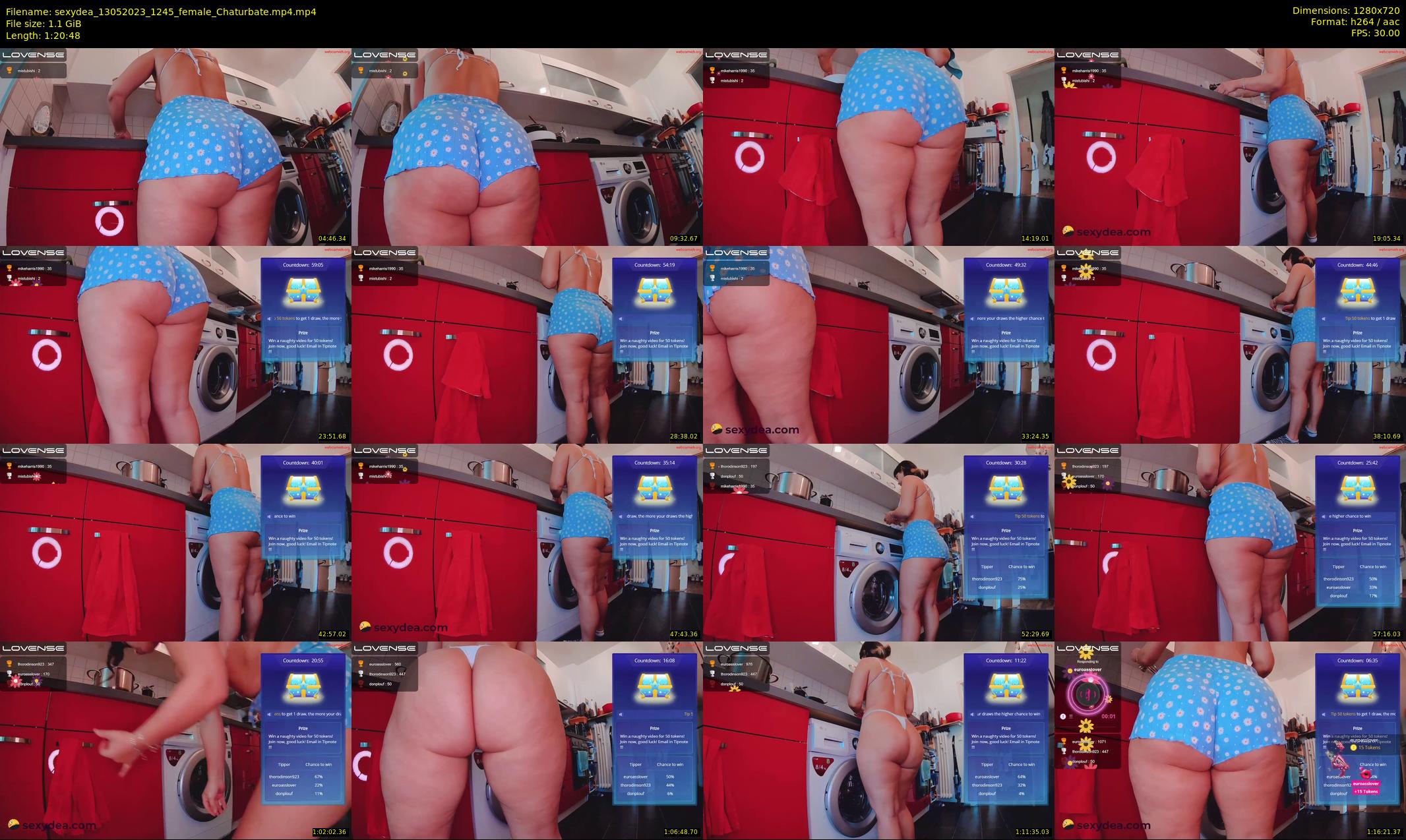 sexydea — 81 minute Chaturbate female cam show recording, 720p, May 13, 2023