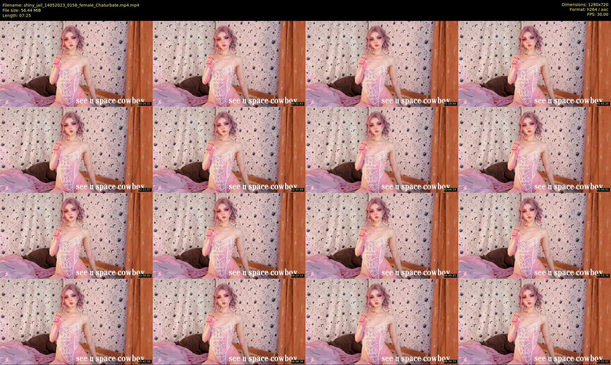 shiny_jail — 8 minute Chaturbate female cam show recording, 720p, May 14, 2023