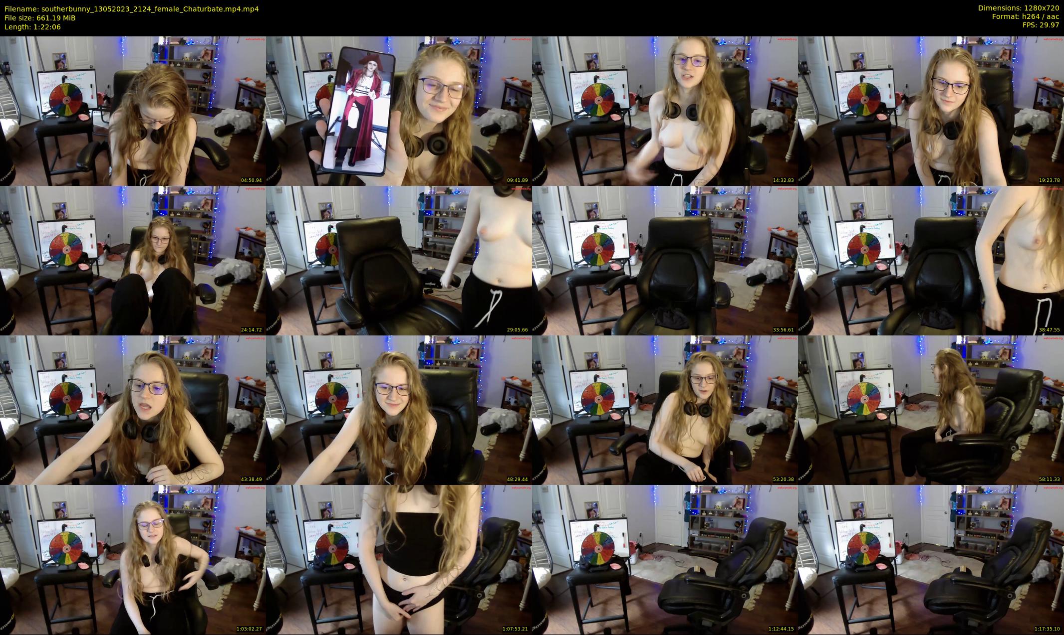 southerbunny — 83 minute Chaturbate female cam show recording, 720p, May 13, 2023