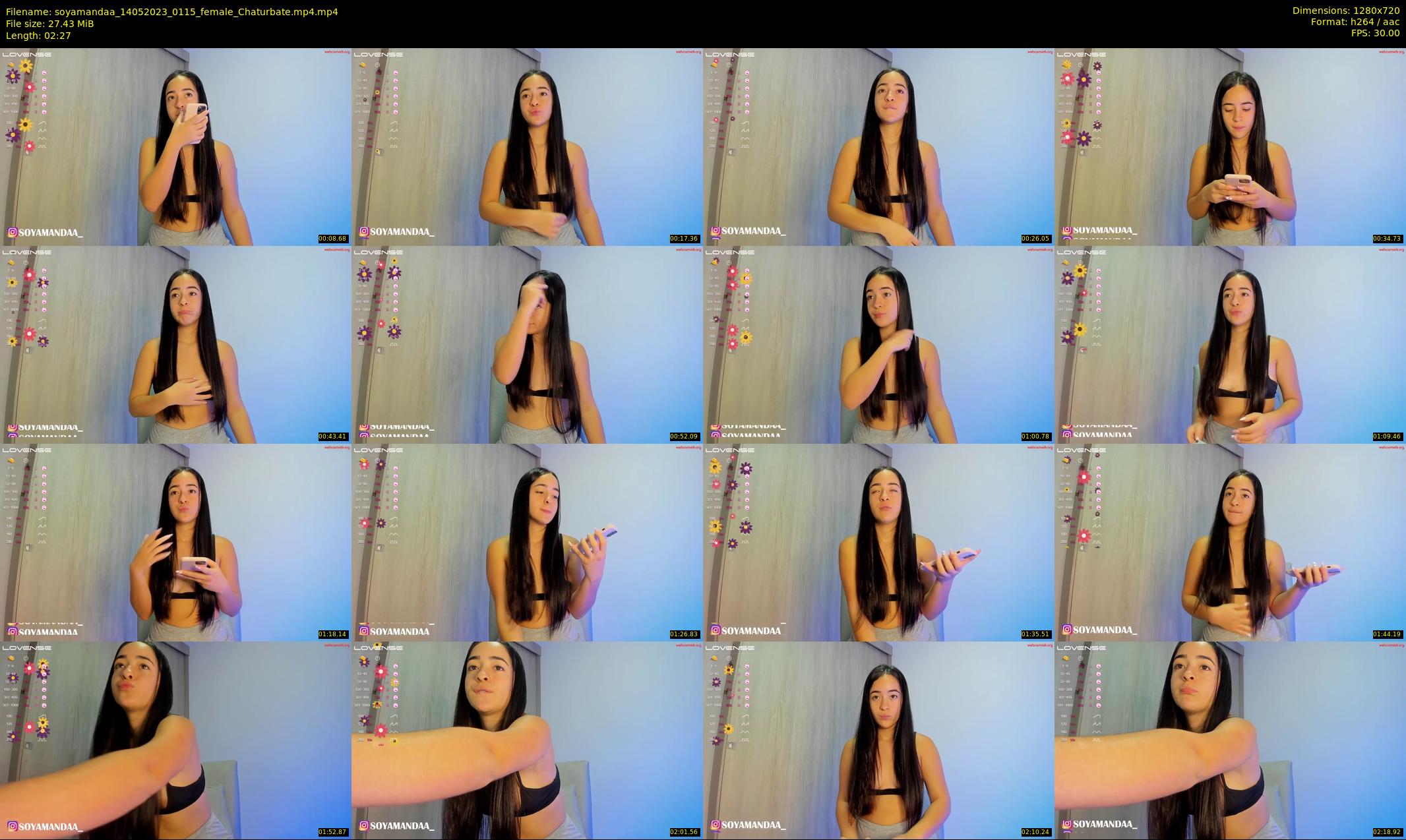 soyamandaa — 3 minute Chaturbate female cam show recording, 720p, May 14, 2023