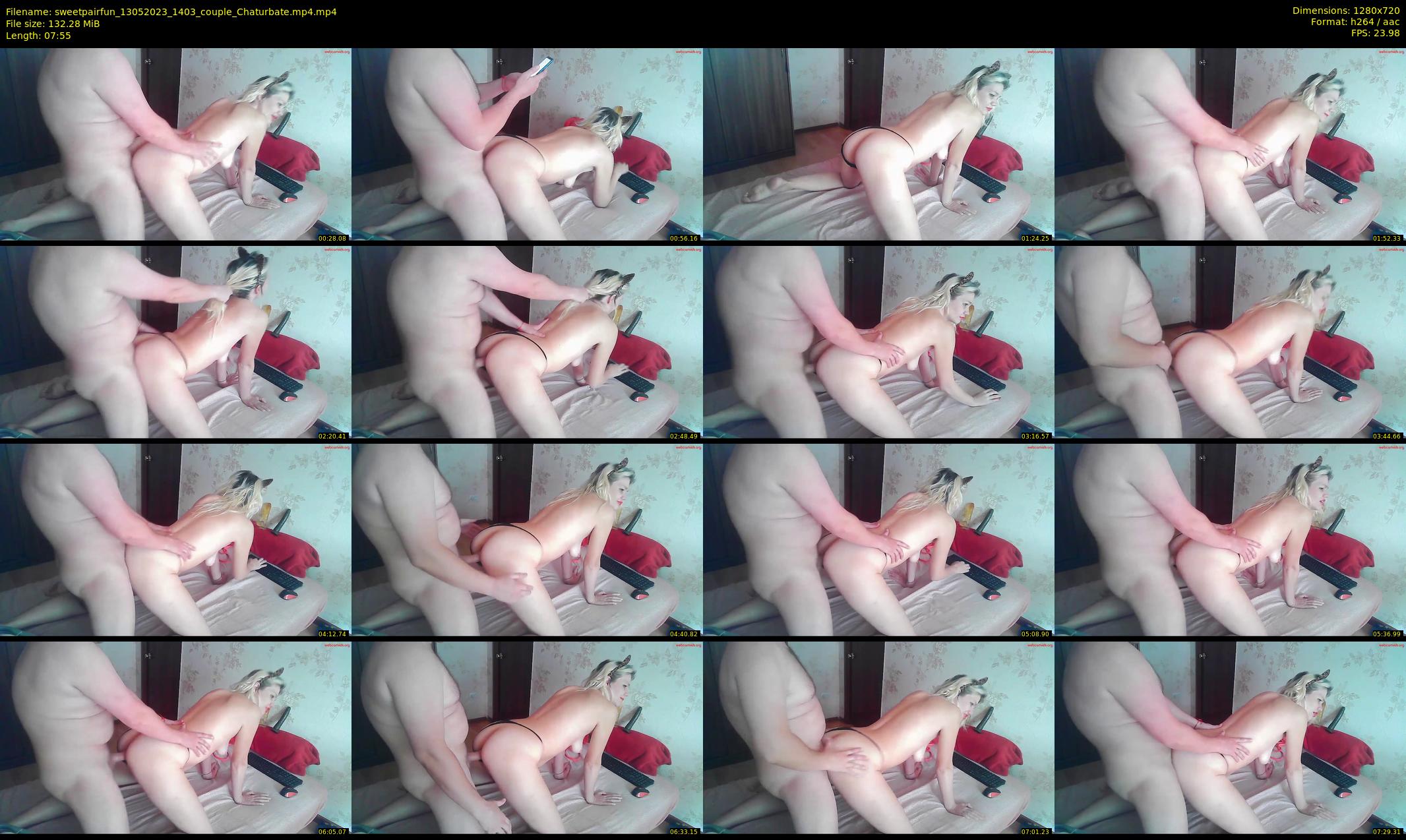 sweetpairfun — 8 minute Chaturbate couple cam show recording, 720p, May 13, 2023