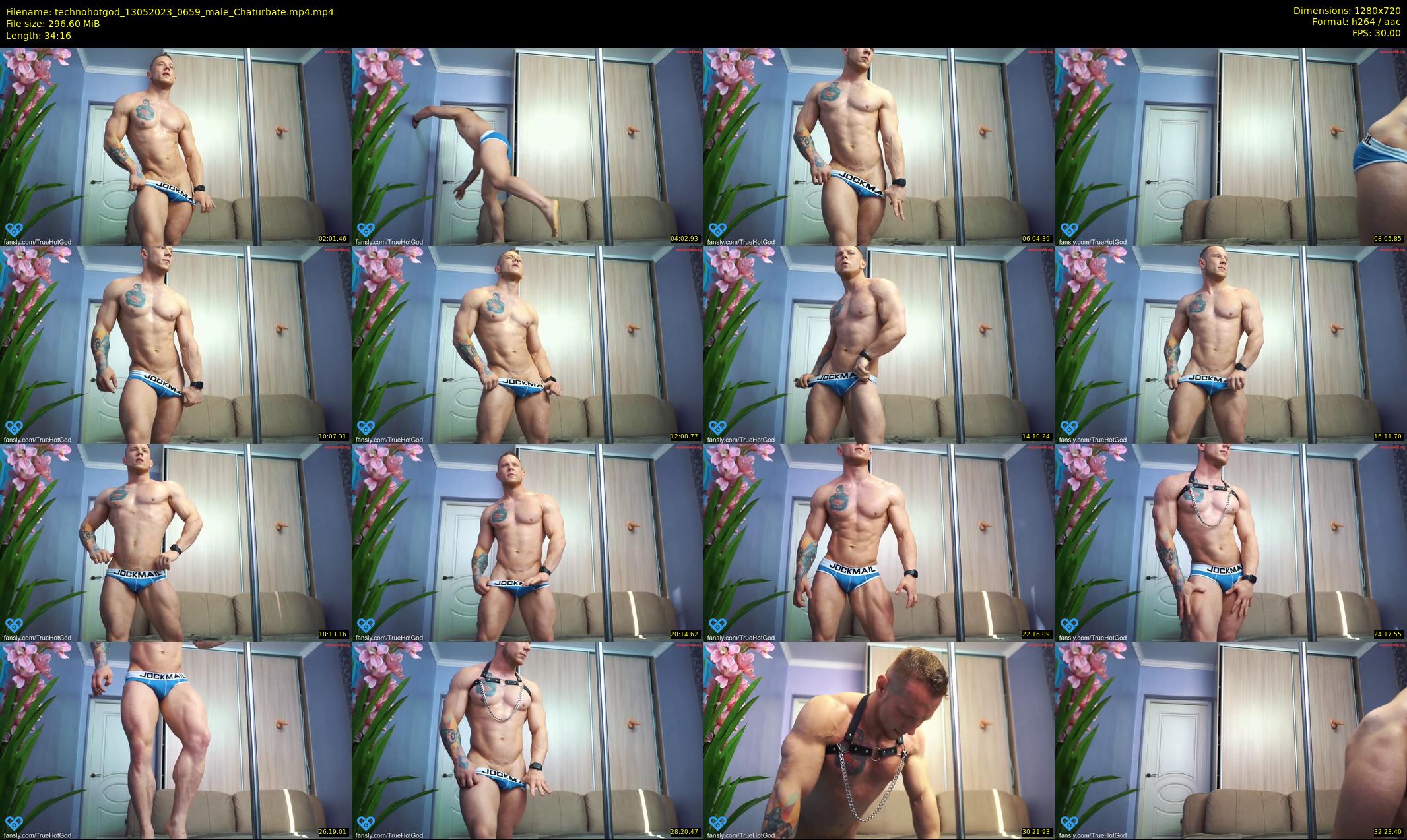 technohotgod — 35 minute Chaturbate male cam show recording, 720p, May 13, 2023