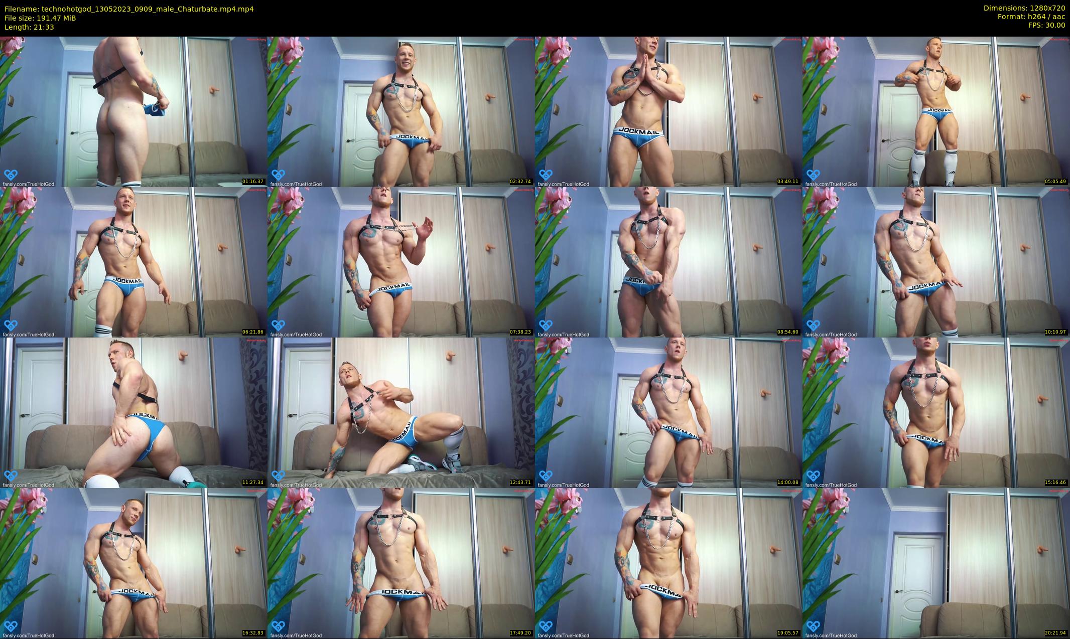 technohotgod — 22 minute Chaturbate male cam show recording, 720p, May 13, 2023