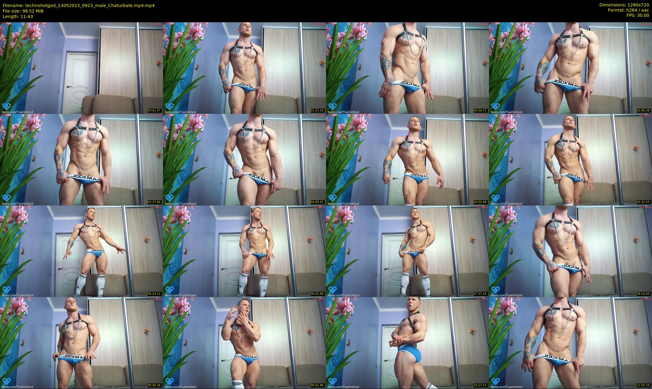 technohotgod — 12 minute Chaturbate male cam show recording, 720p, May 13, 2023