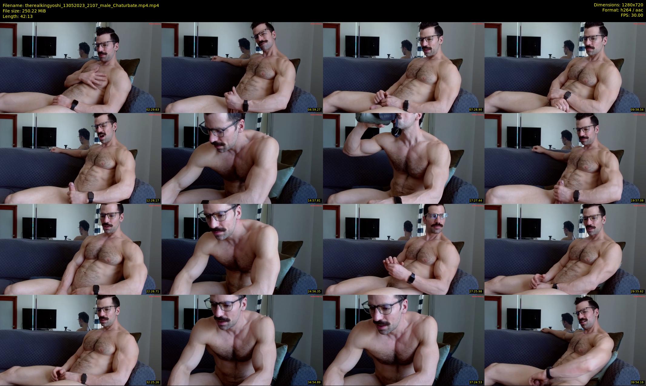 therealkingyoshi — 43 minute Chaturbate male cam show recording, 720p, May 13, 2023