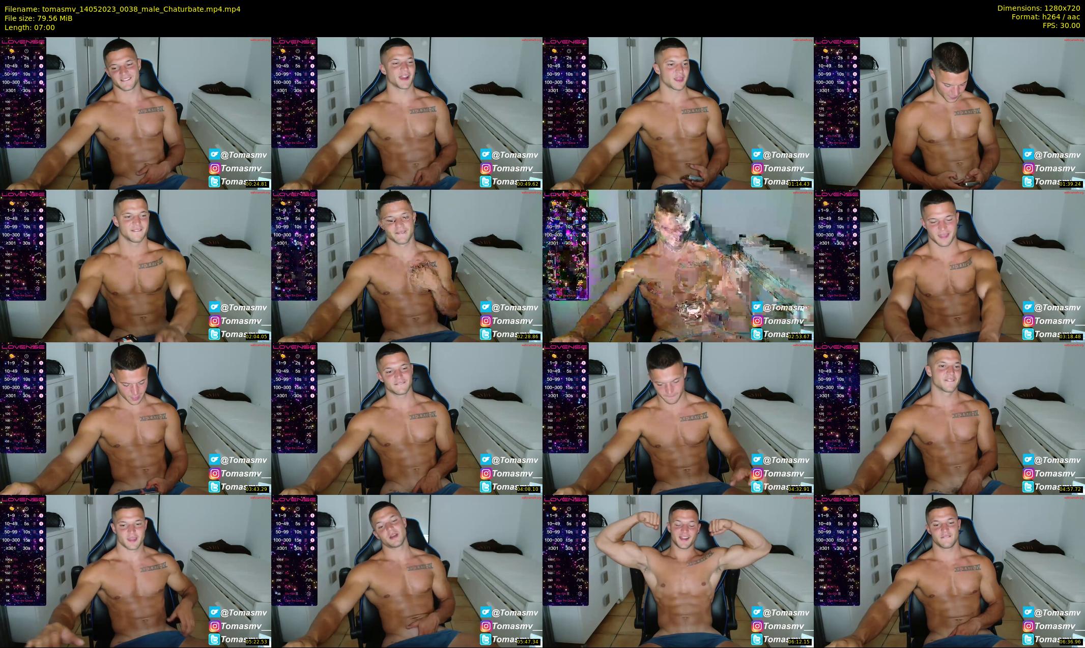 tomasmv — 7 minute Chaturbate male cam show recording, 720p, May 14, 2023
