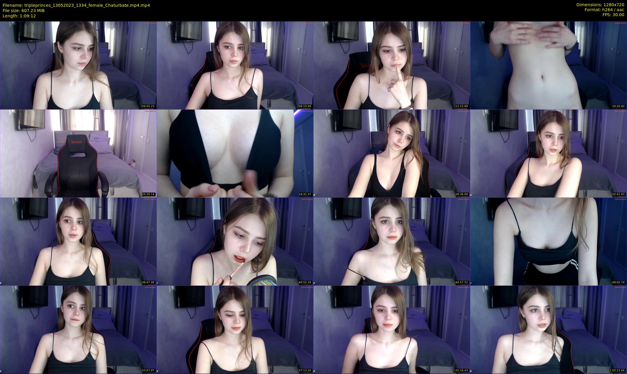tripleprinces — 70 minute Chaturbate female cam show recording, 720p, May 13, 2023