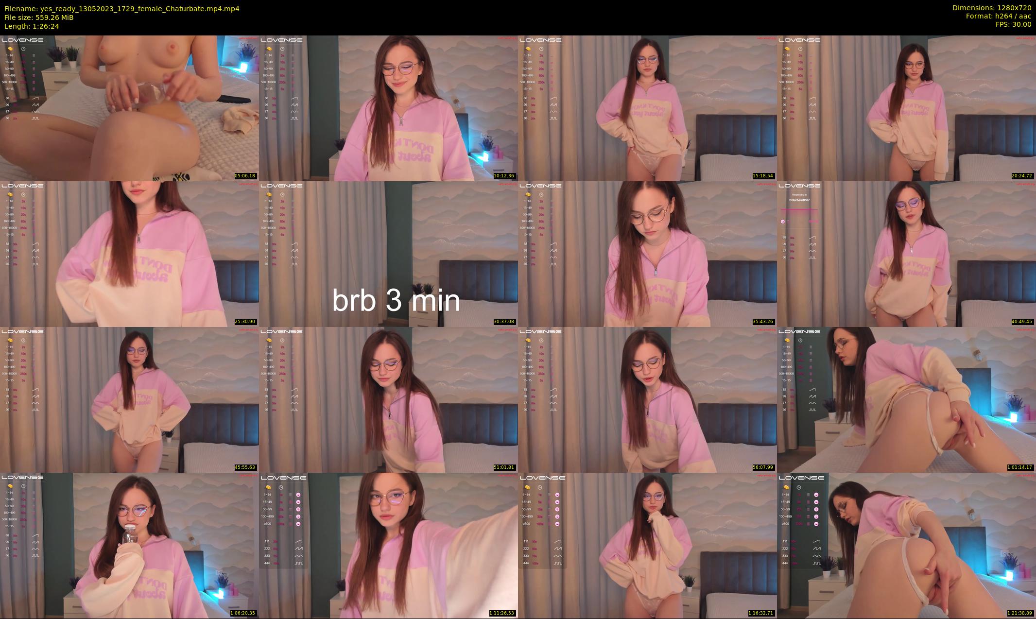 yes_ready — 87 minute Chaturbate female cam show recording, 720p, May 13, 2023