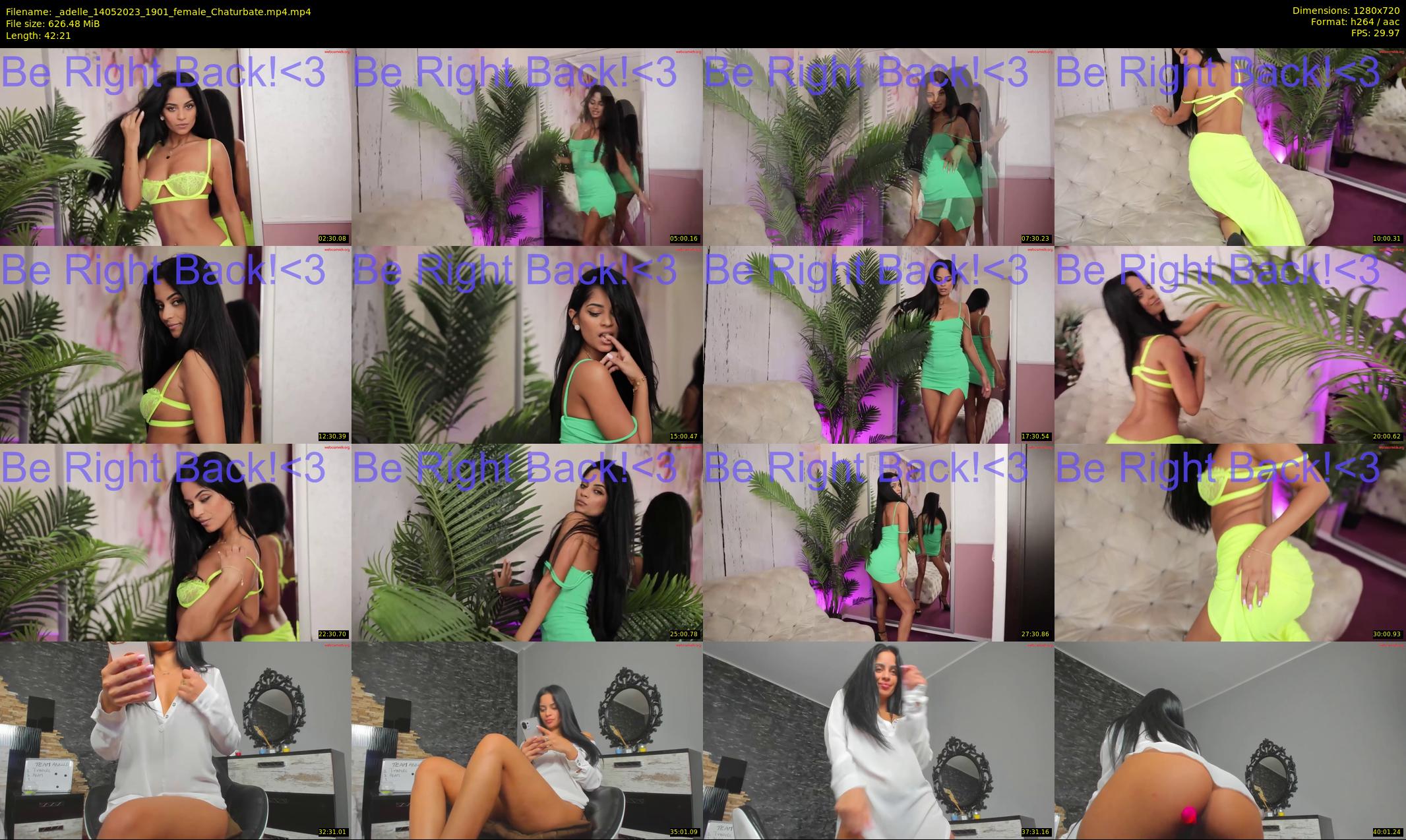 _adelle — 43 minute Chaturbate female cam show recording, 720p, May 14, 2023