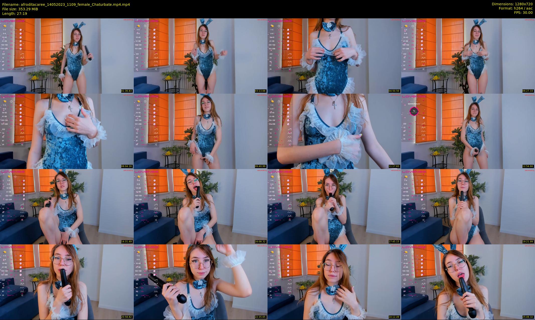 afroditacaree — 28 minute Chaturbate female cam show recording, 720p, May 14, 2023