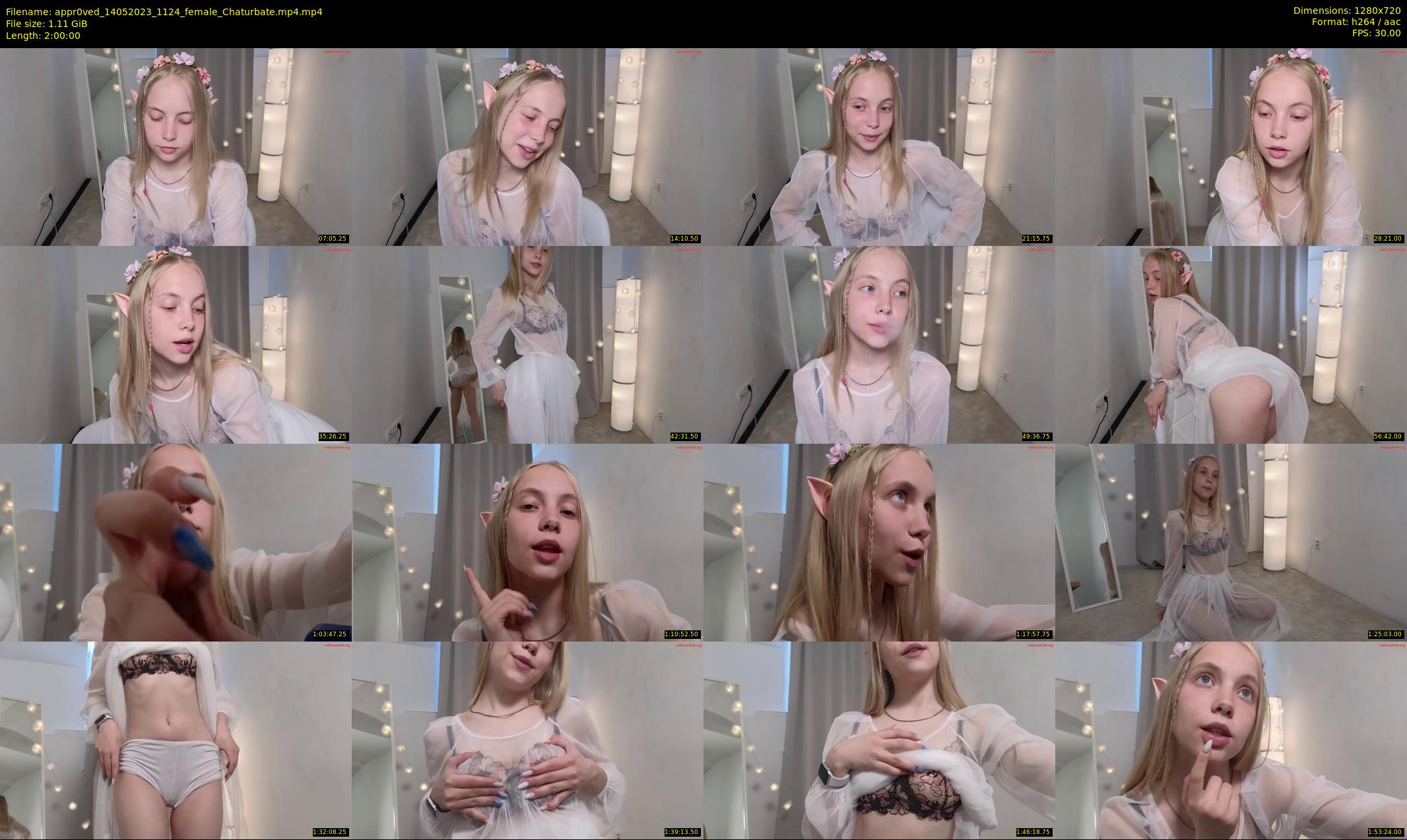 appr0ved — 120 minute Chaturbate female cam show recording, 720p, May 14, 2023