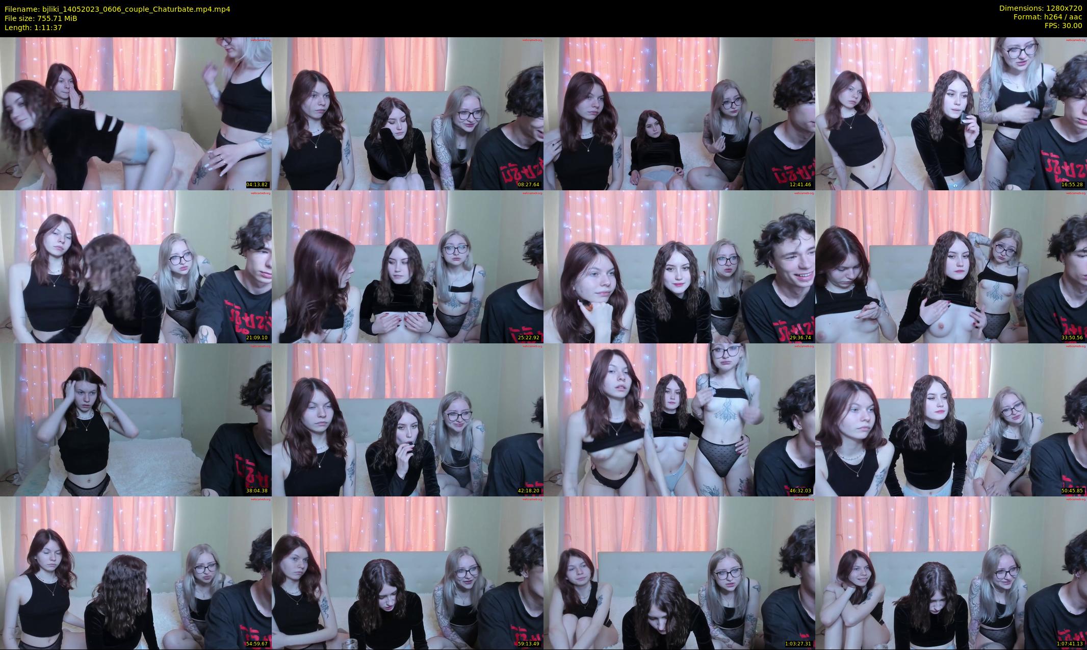 bjliki — 72 minute Chaturbate couple cam show recording, 720p, May 14, 2023