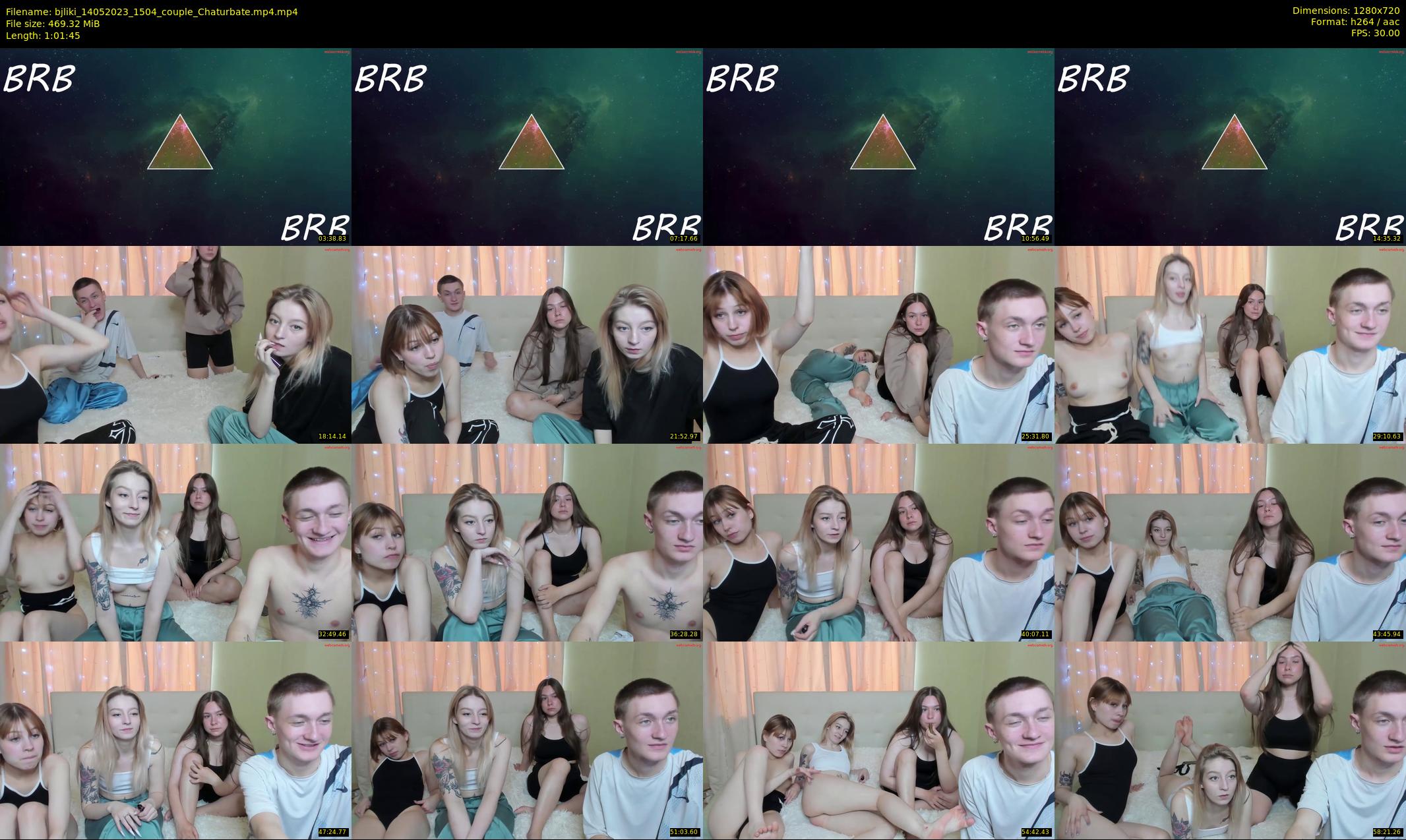 bjliki — 62 minute Chaturbate couple cam show recording, 720p, May 14, 2023