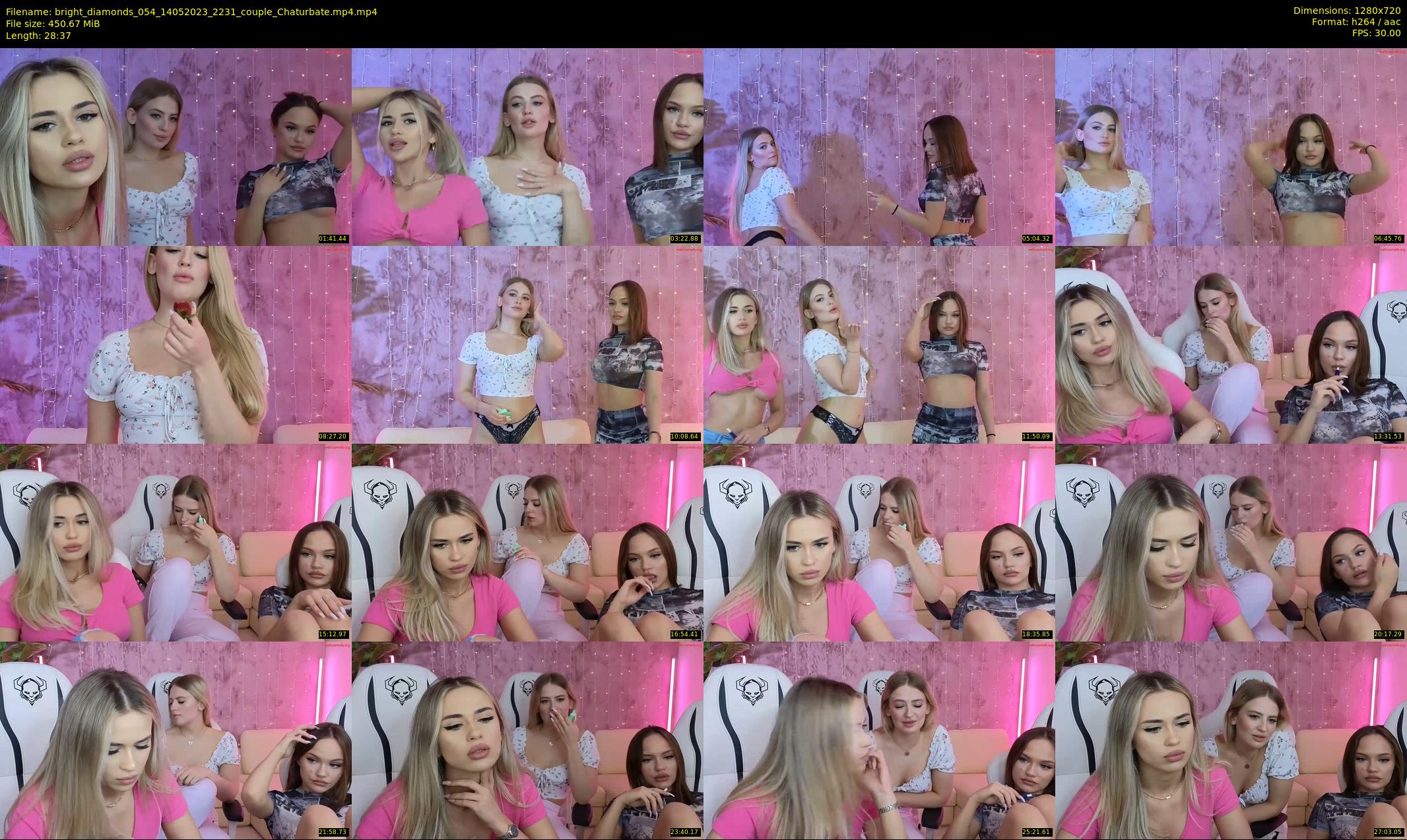 bright_diamonds_054 — 29 minute Chaturbate couple cam show recording, 720p, May 14, 2023