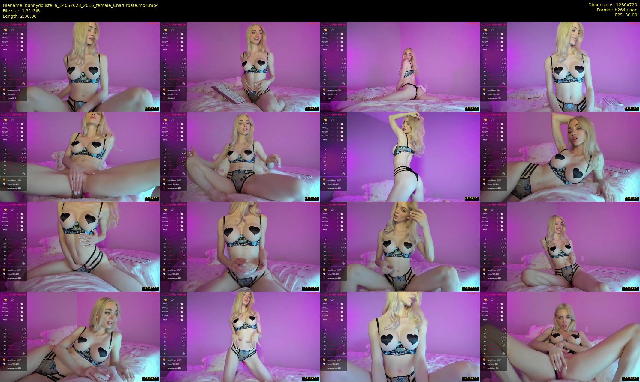 bunnydollstella — 120 minute Chaturbate female cam show recording, 720p, May 14, 2023