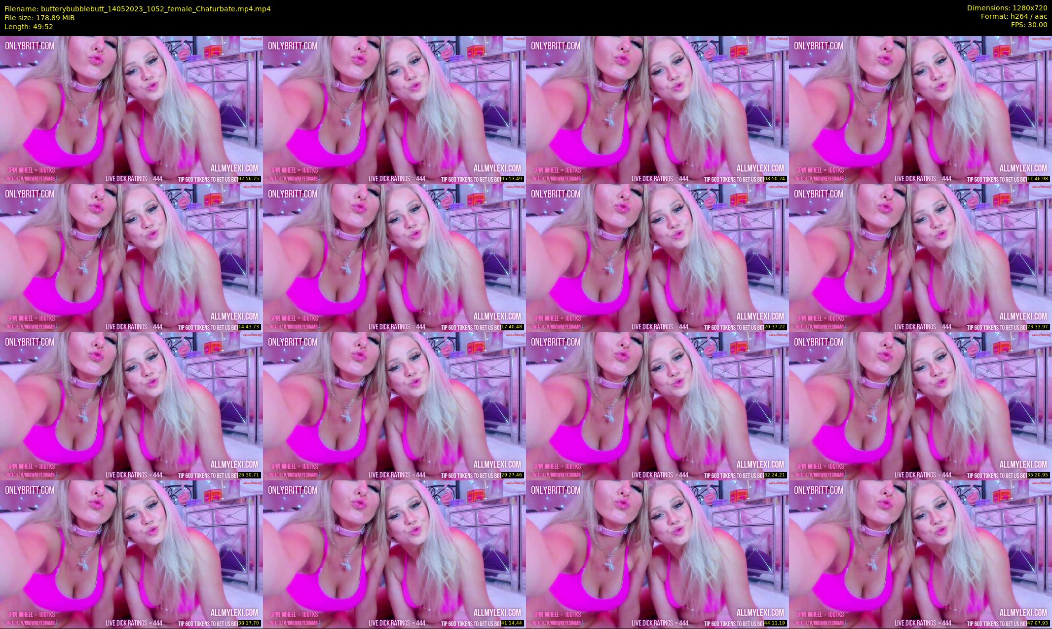 butterybubblebutt — 50 minute Chaturbate couple cam show recording, 720p, May 14, 2023