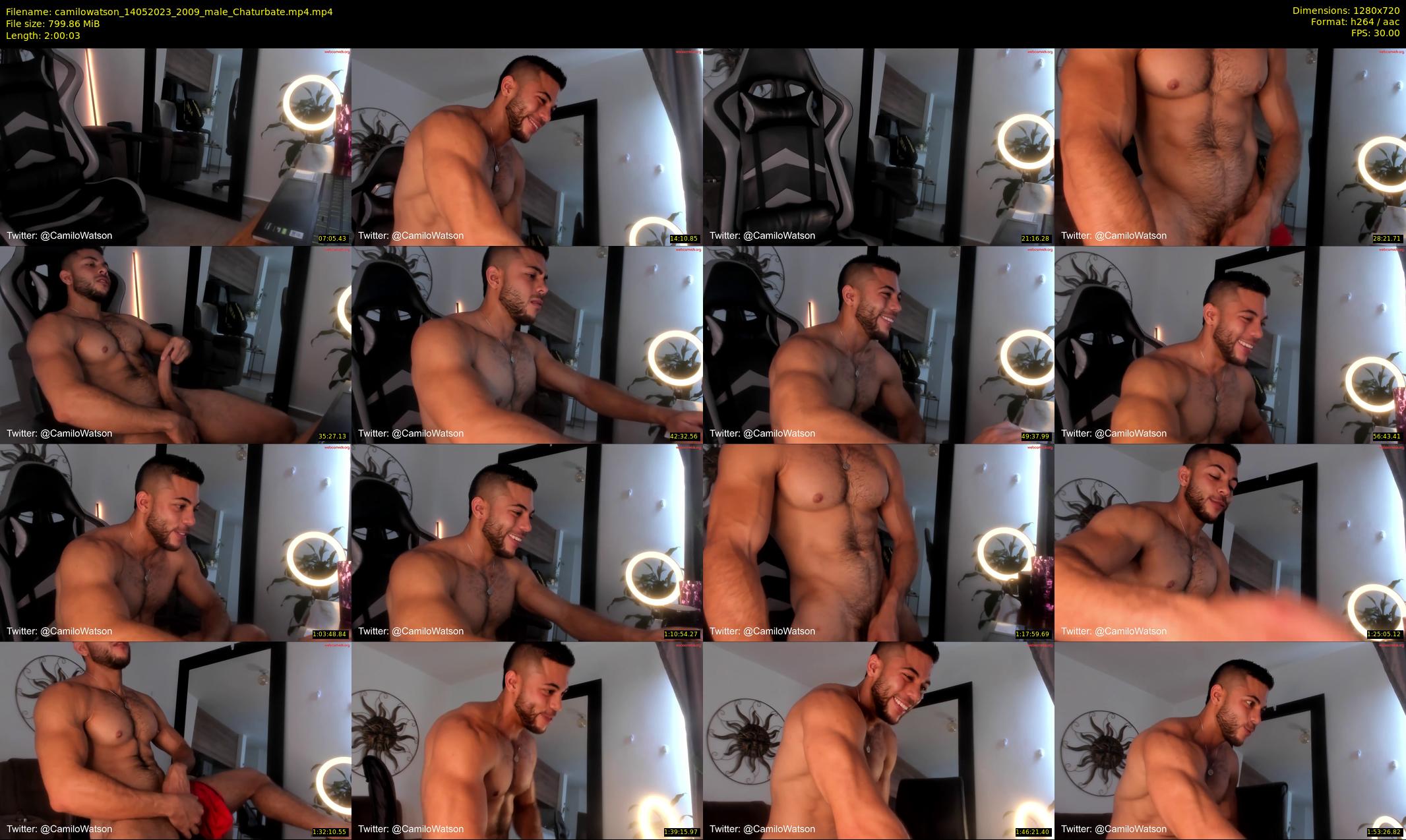 camilowatson — 121 minute Chaturbate male cam show recording, 720p, May 14, 2023