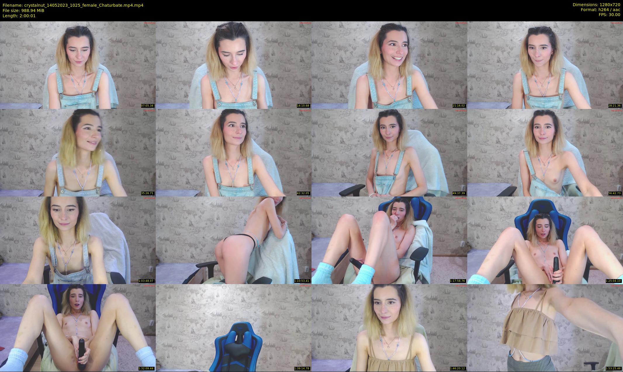 crystalnut — 121 minute Chaturbate female cam show recording, 720p, May 14, 2023