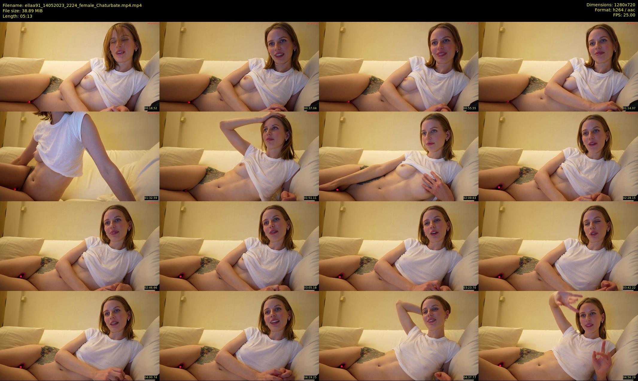 ellaa91 — 6 minute Chaturbate female cam show recording, 720p, May 14, 2023