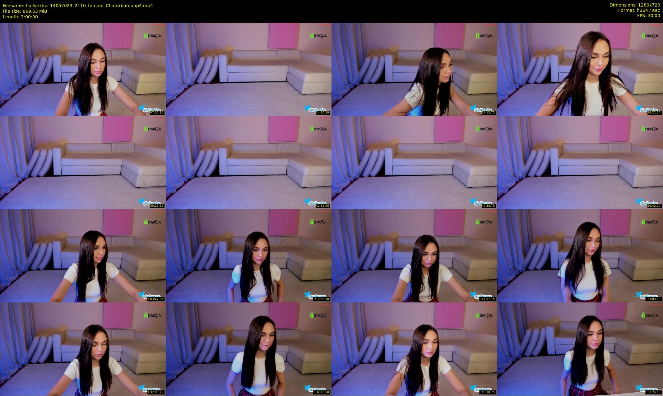 hollyextra — 120 minute Chaturbate female cam show recording, 720p, May 14, 2023
