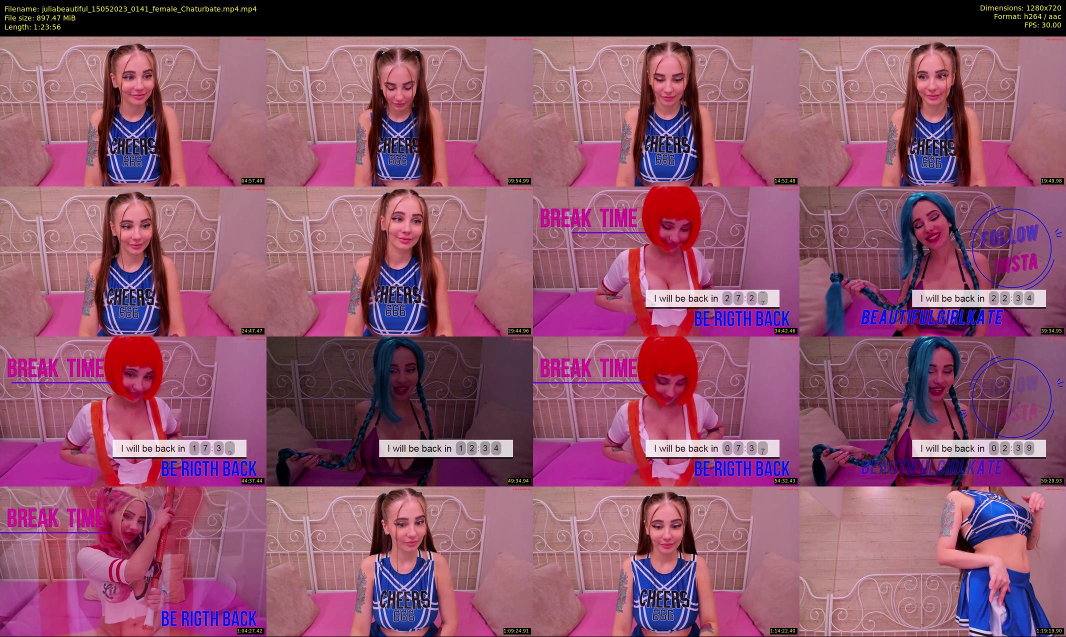 juliabeautiful — 84 minute Chaturbate female cam show recording, 720p, May 15, 2023