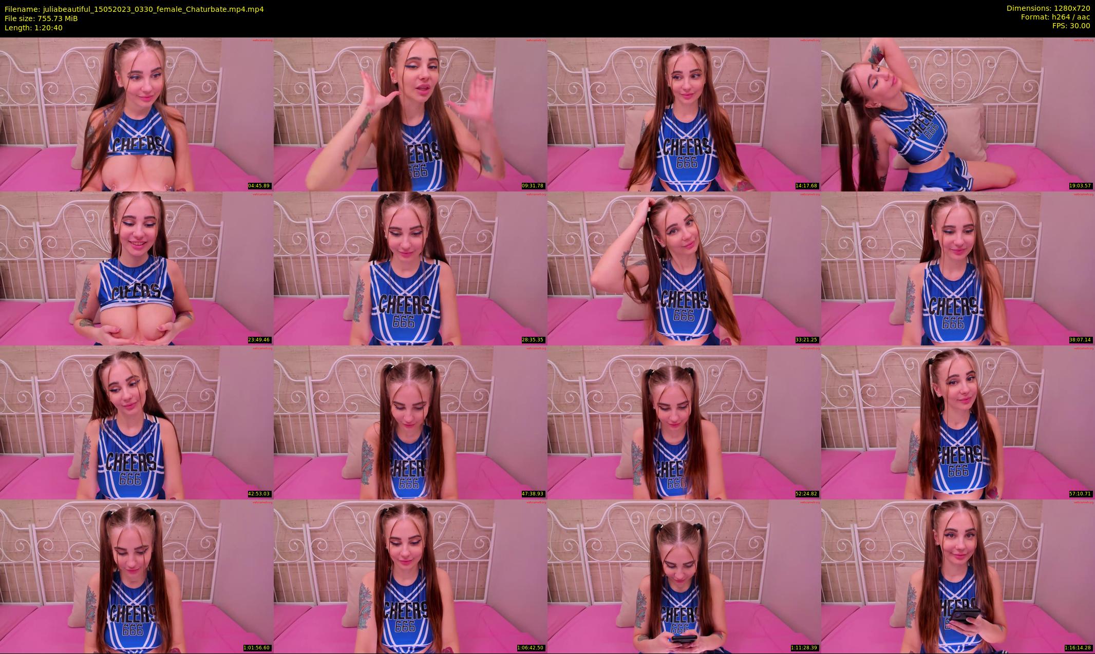 juliabeautiful — 81 minute Chaturbate female cam show recording, 720p, May 15, 2023