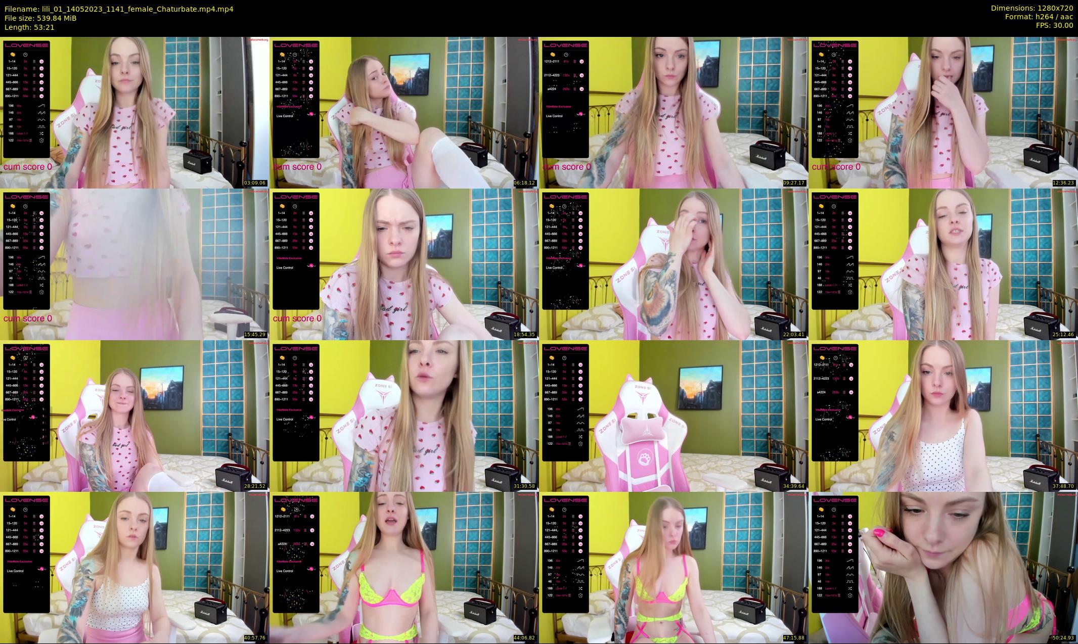 lili_01 — 54 minute Chaturbate female cam show recording, 720p, May 14, 2023