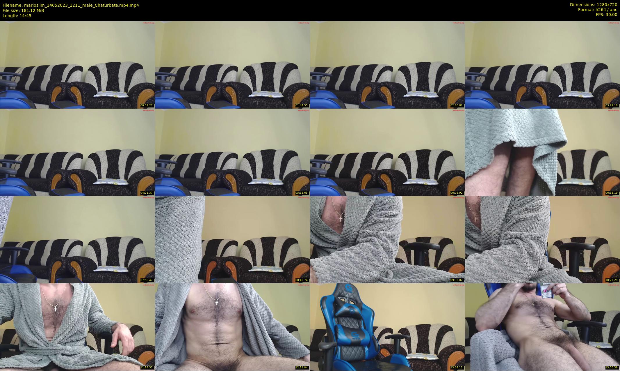 marioslim — 15 minute Chaturbate male cam show recording, 720p, May 14, 2023