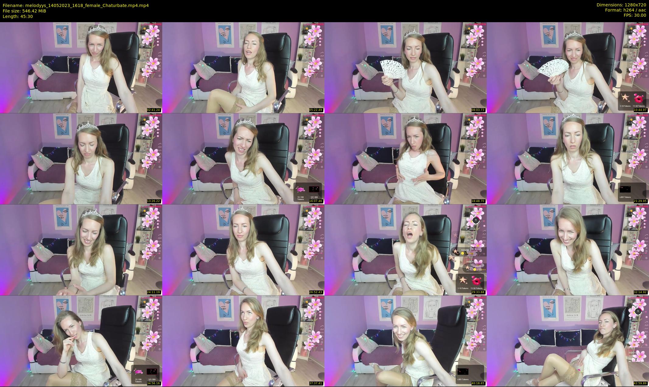 melodyys — 46 minute Chaturbate female cam show recording, 720p, May 14, 2023