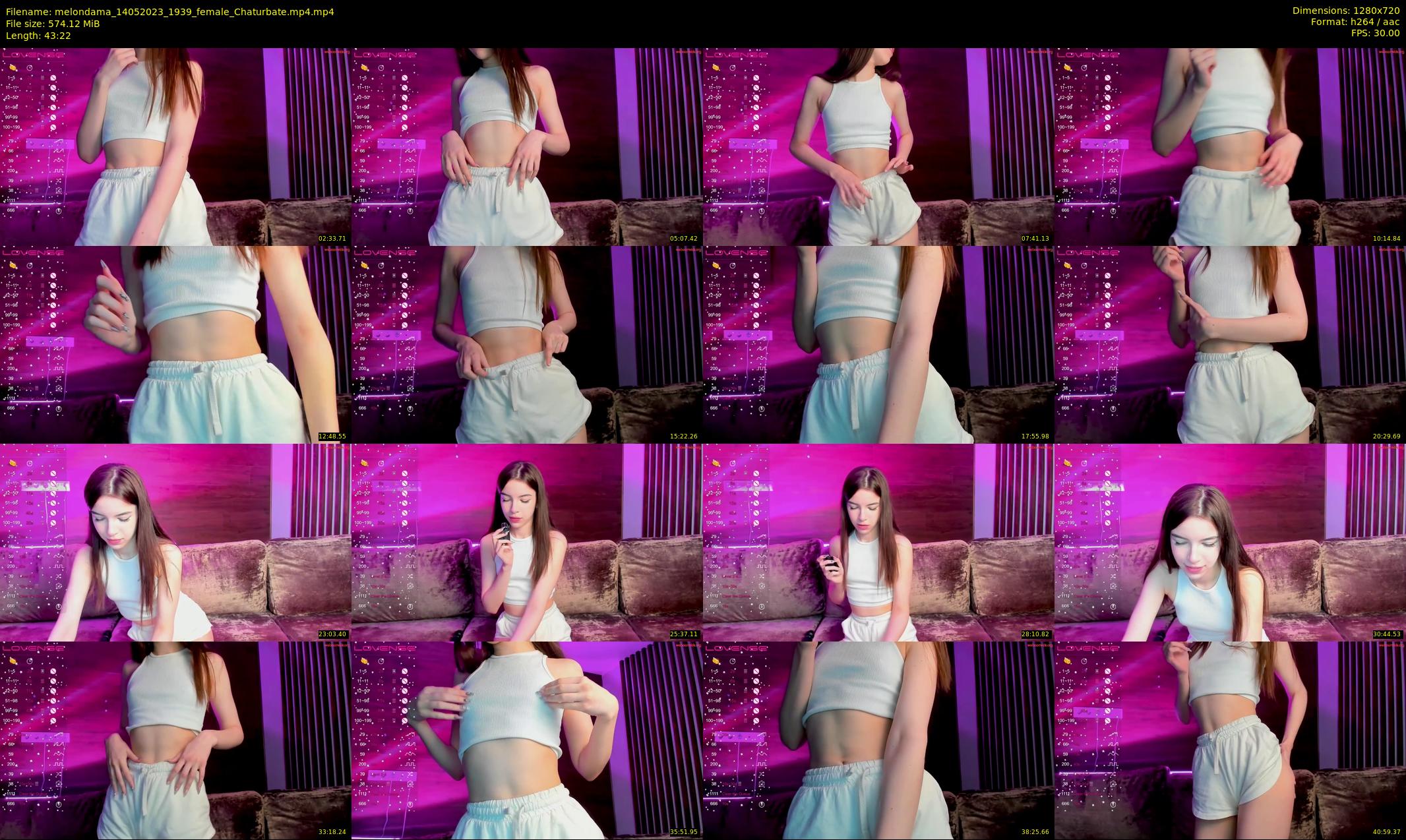 melondama — 44 minute Chaturbate female cam show recording, 720p, May 14, 2023