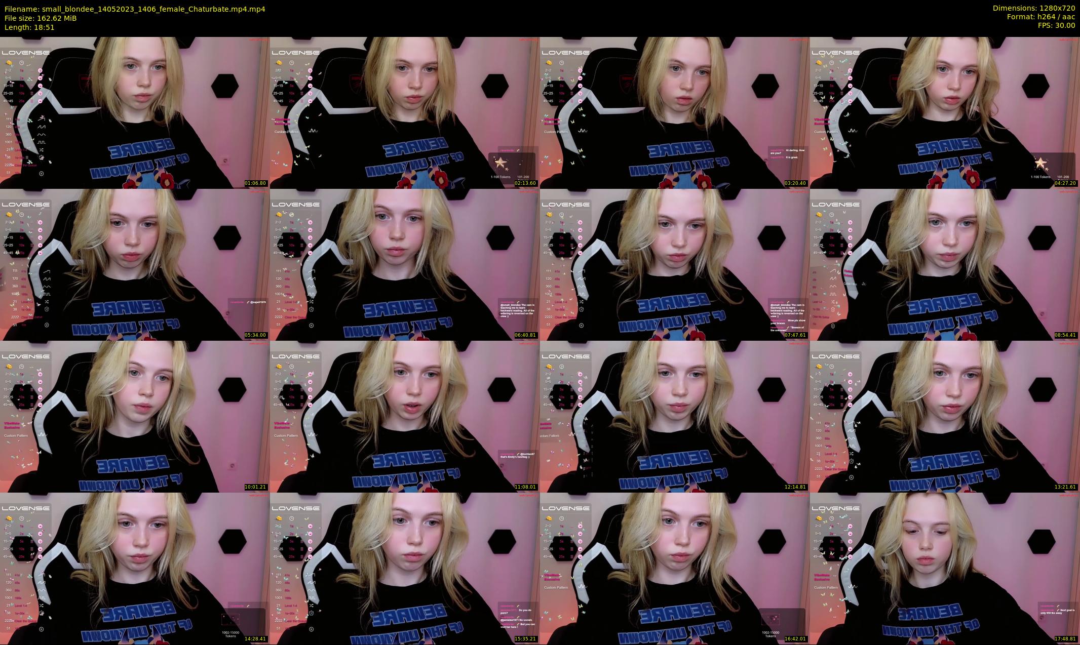 small_blondee — 19 minute Chaturbate female cam show recording, 720p, May 14, 2023