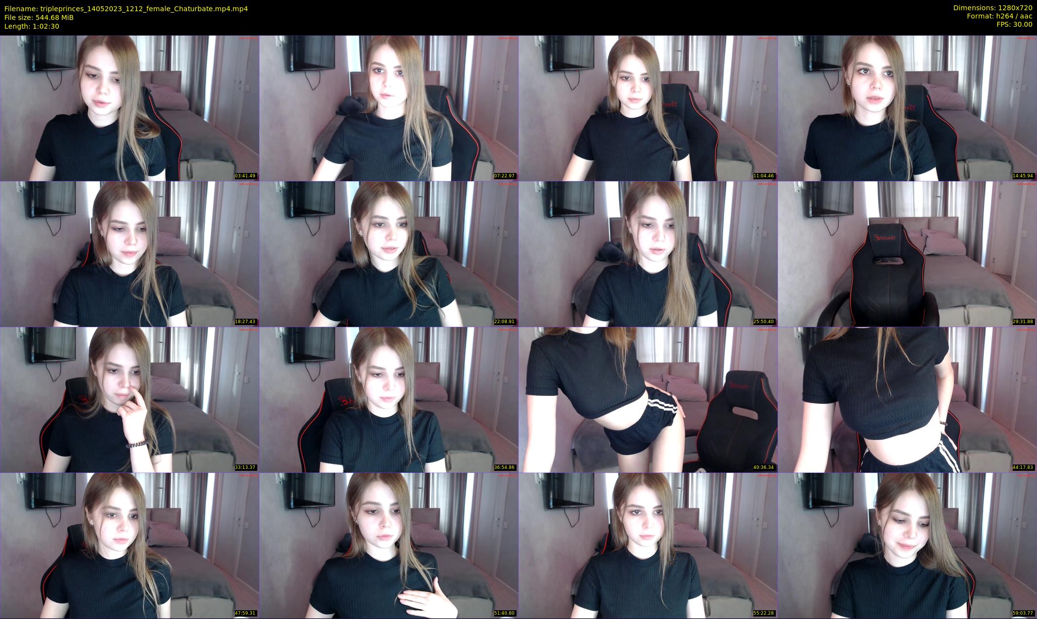 tripleprinces — 63 minute Chaturbate female cam show recording, 720p, May 14, 2023