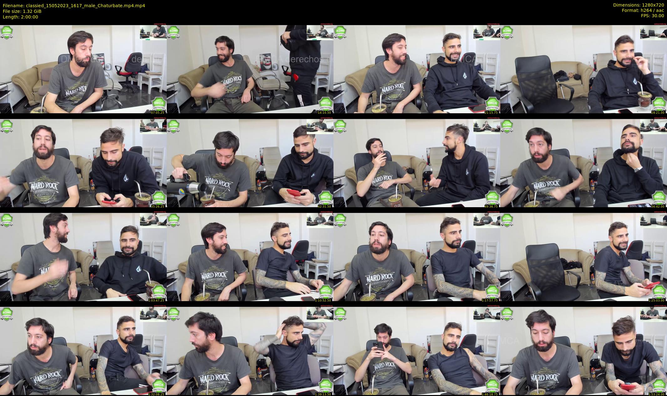 classied — 120 minute Chaturbate male cam show recording, 720p, May 15, 2023