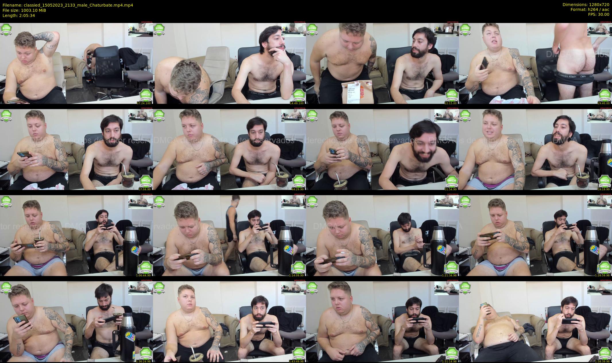 classied — 126 minute Chaturbate male cam show recording, 720p, May 15, 2023