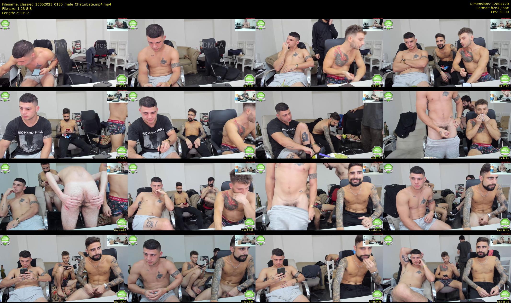 classied — 121 minute Chaturbate male cam show recording, 720p, May 16, 2023