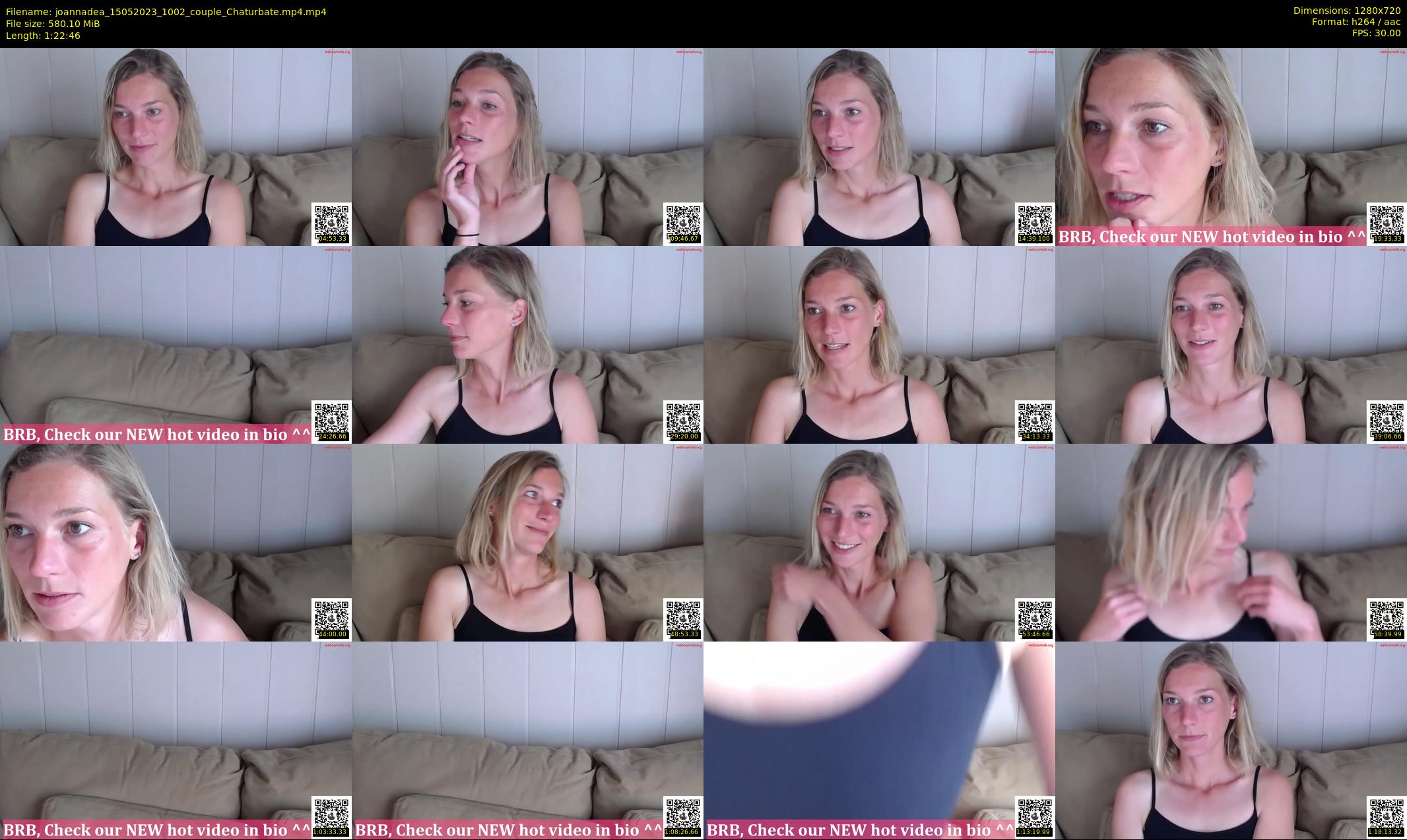 joannadea — 83 minute Chaturbate female cam show recording, 720p, May 15, 2023
