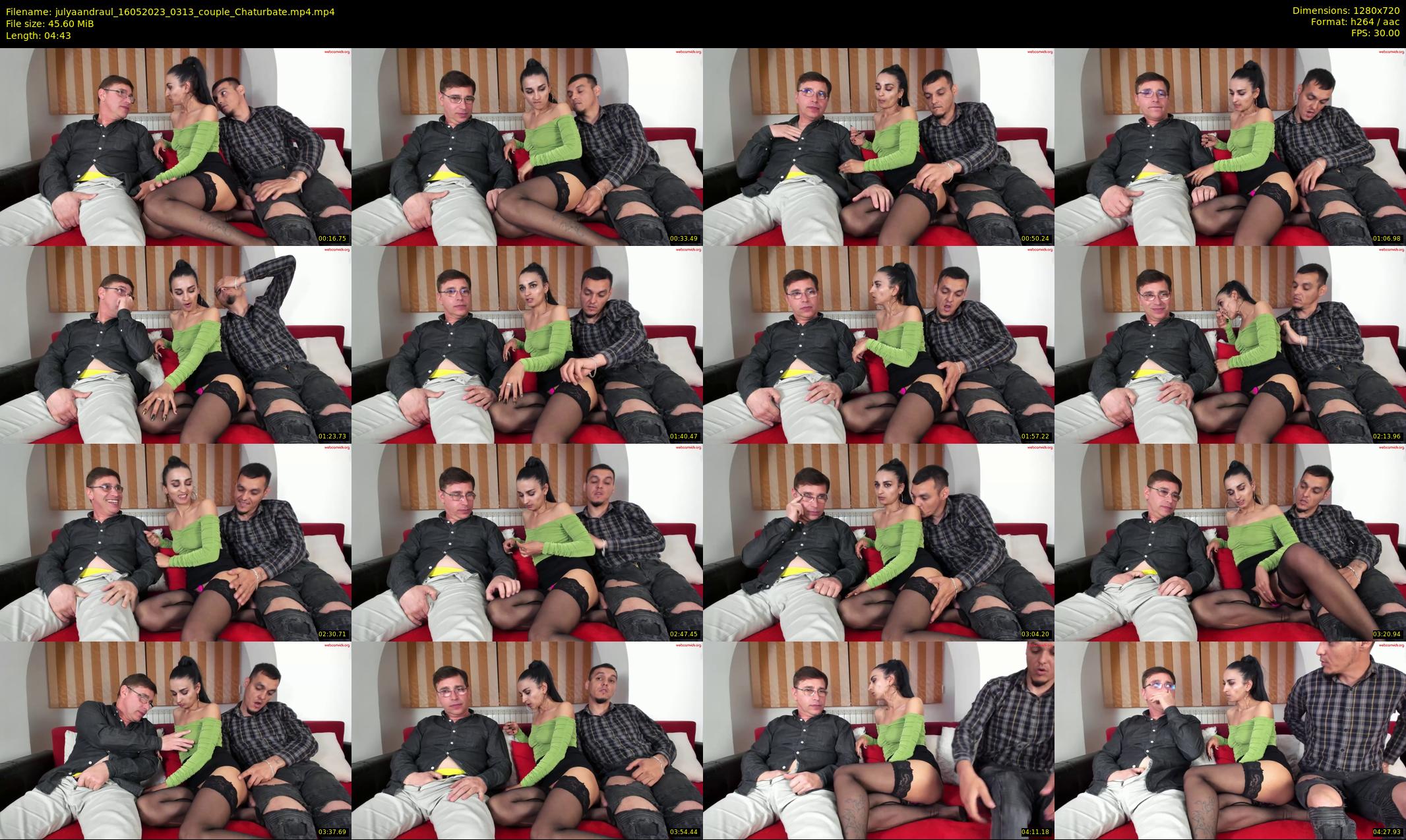 julyaandraul — 5 minute Chaturbate couple cam show recording, 720p, May 16, 2023