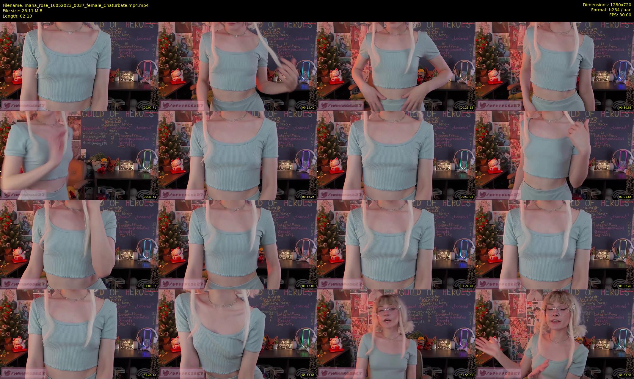 mana_rose — 3 minute Chaturbate female cam show recording, 720p, May 16, 2023