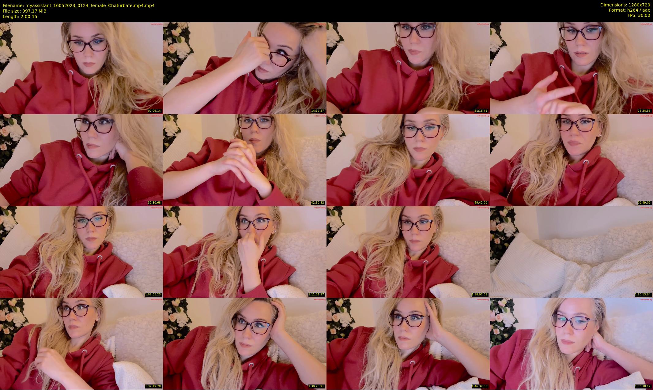 myassistant — 121 minute Chaturbate female cam show recording, 720p, May 16, 2023